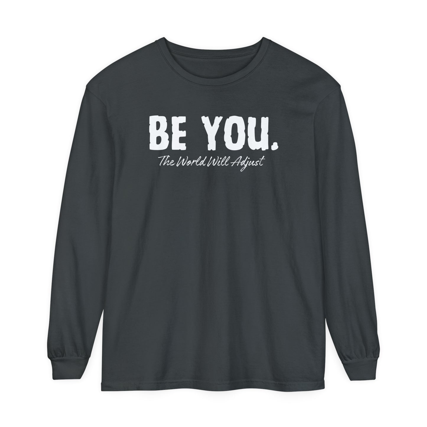 Be You Women Garment-dyed Long Sleeve T-Shirt