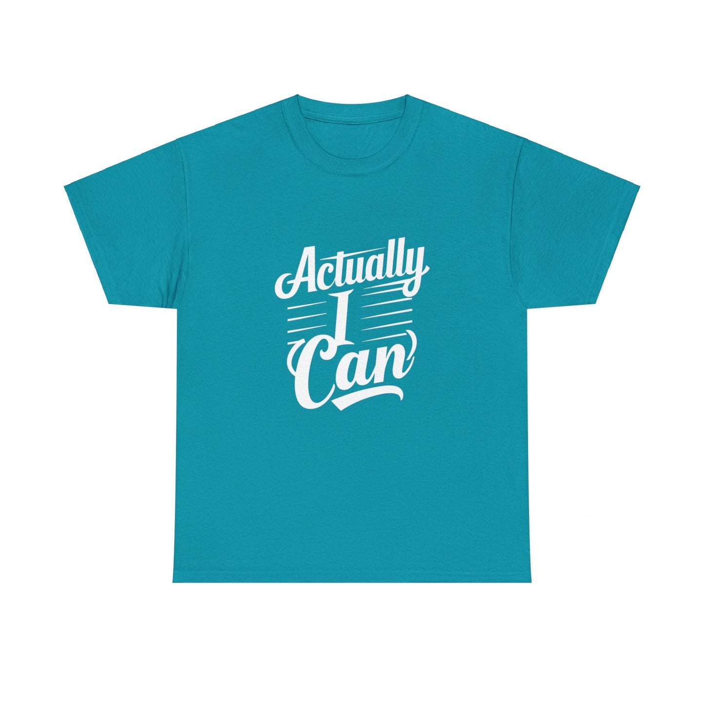 Actually I Can Women Heavy Cotton Tee