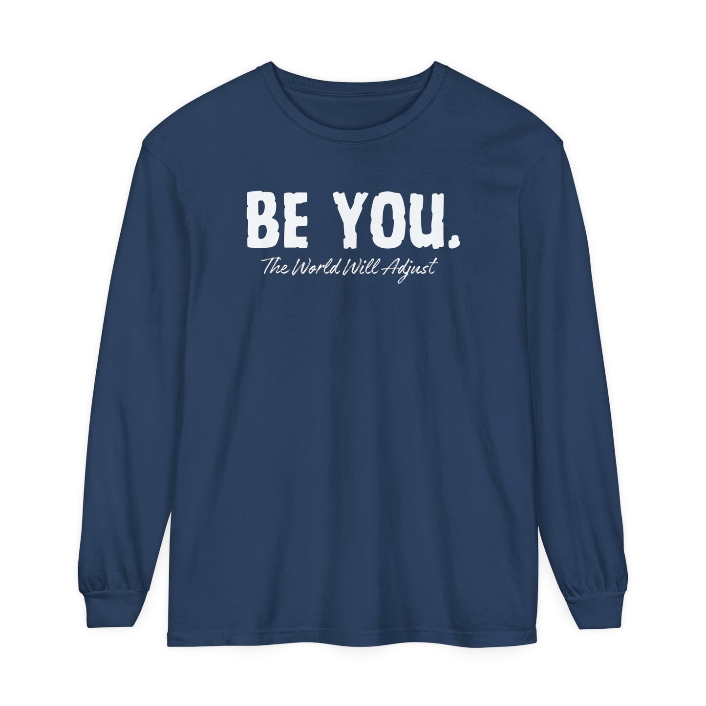 Be You Women Garment-dyed Long Sleeve T-Shirt