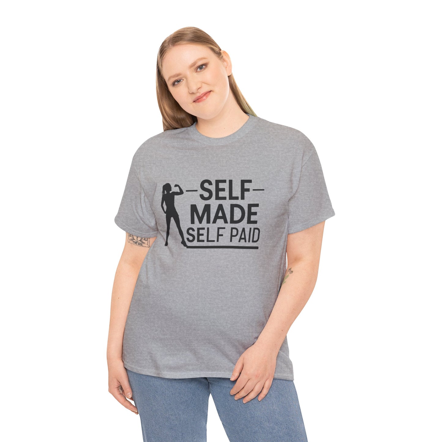 Self Made Printed T Shirt with Hearts