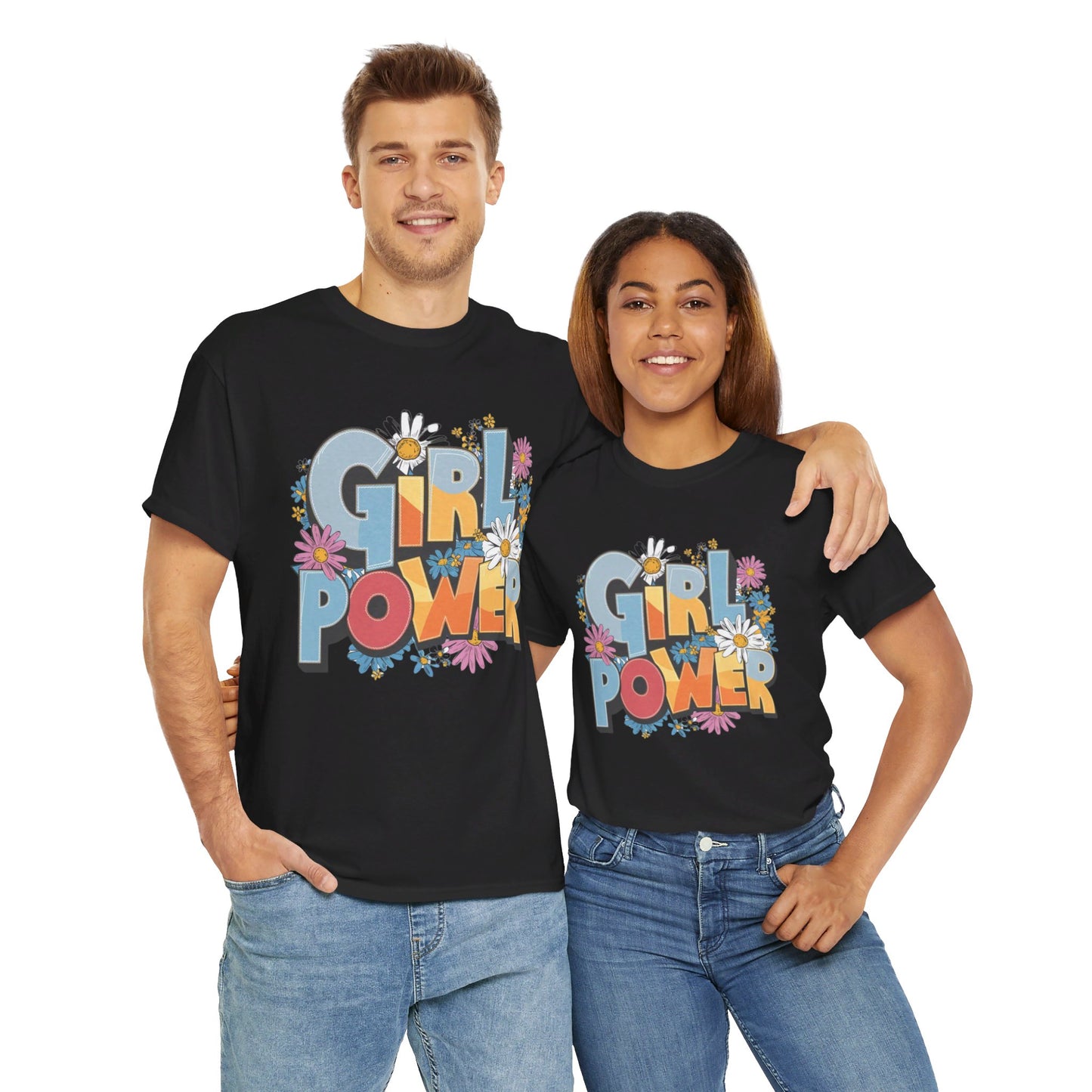 Girl Power Women Heavy Cotton Tee
