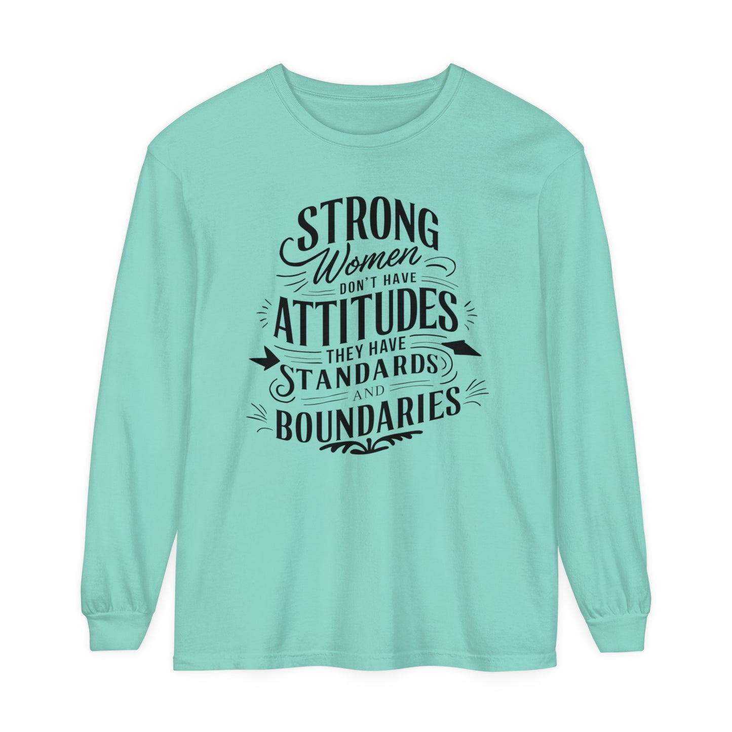 Strong Women Women Garment-dyed Long Sleeve T-Shirt
