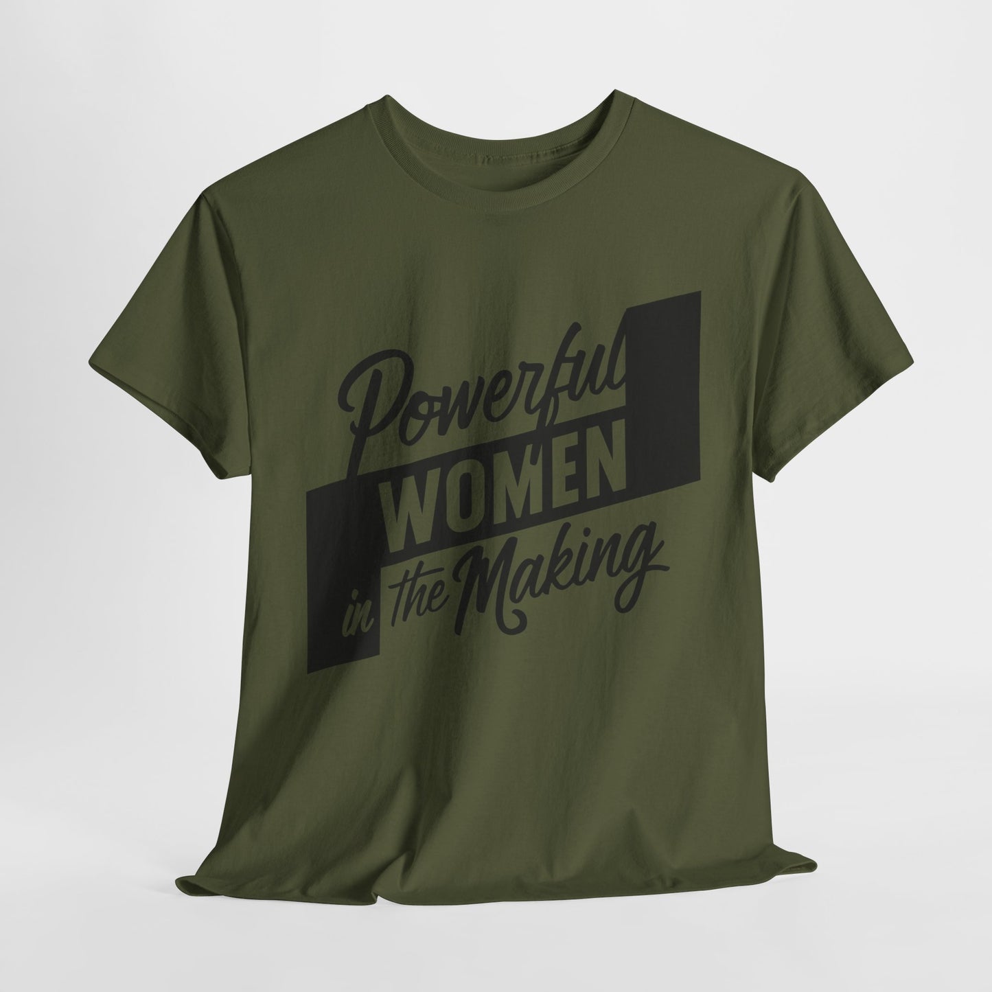 Powerful Women Printed T Shirt with Hearts