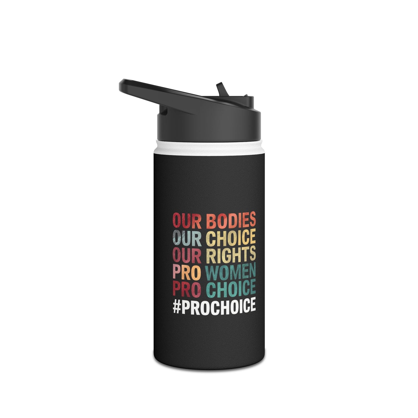 Our Bodies  Stainless Steel Water Bottle, Standard Lid