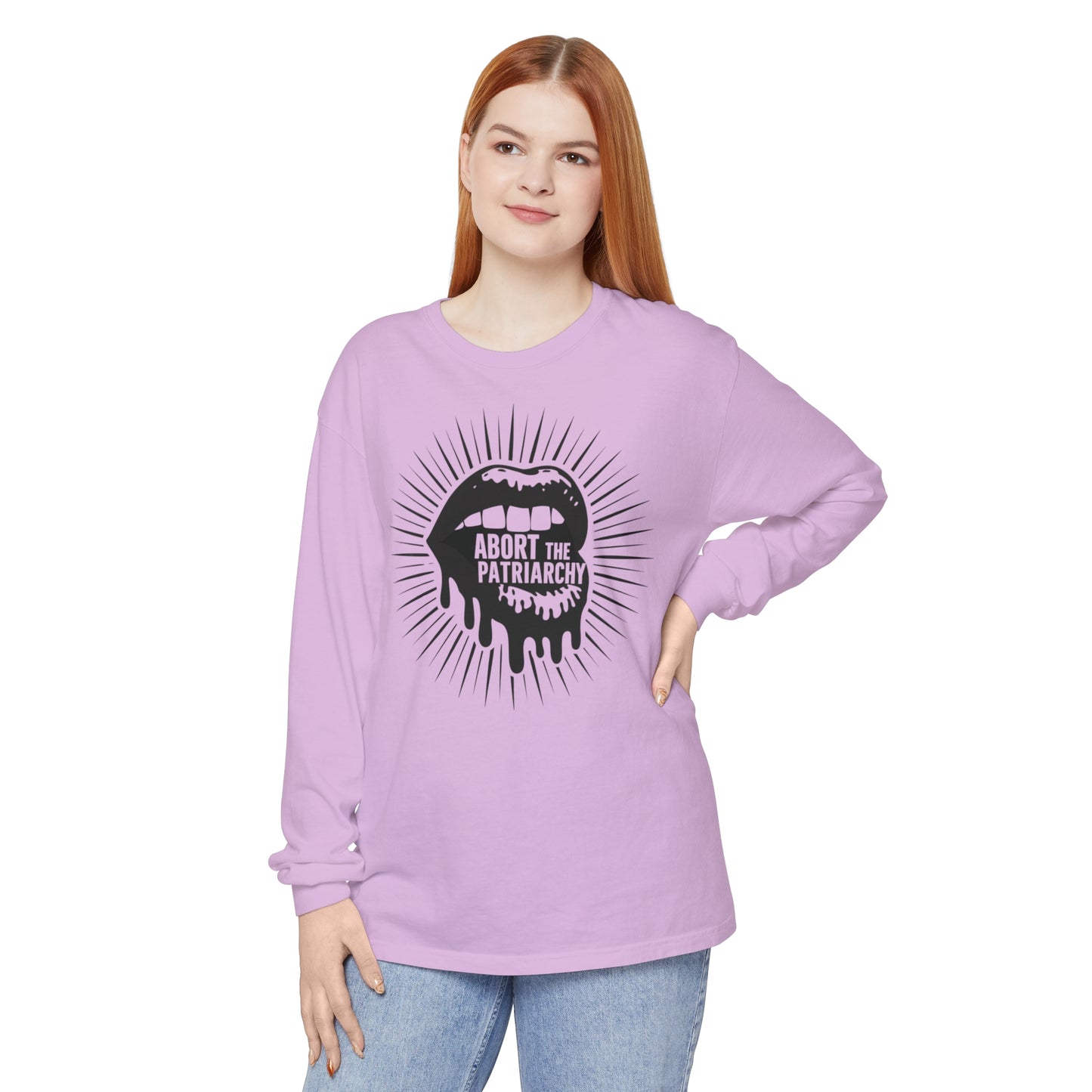 Abort The Women Garment-dyed Long Sleeve T-Shirt