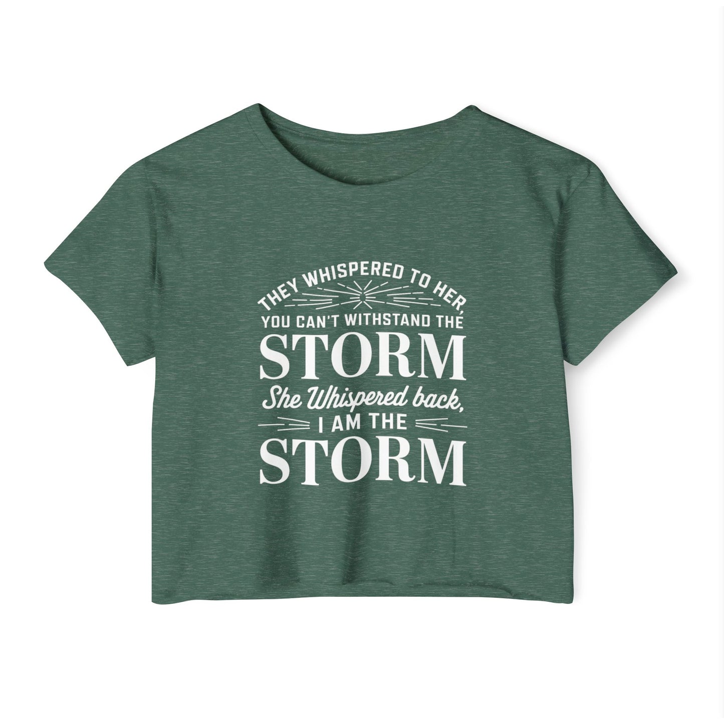 They Whispered Women's Festival Crop Top