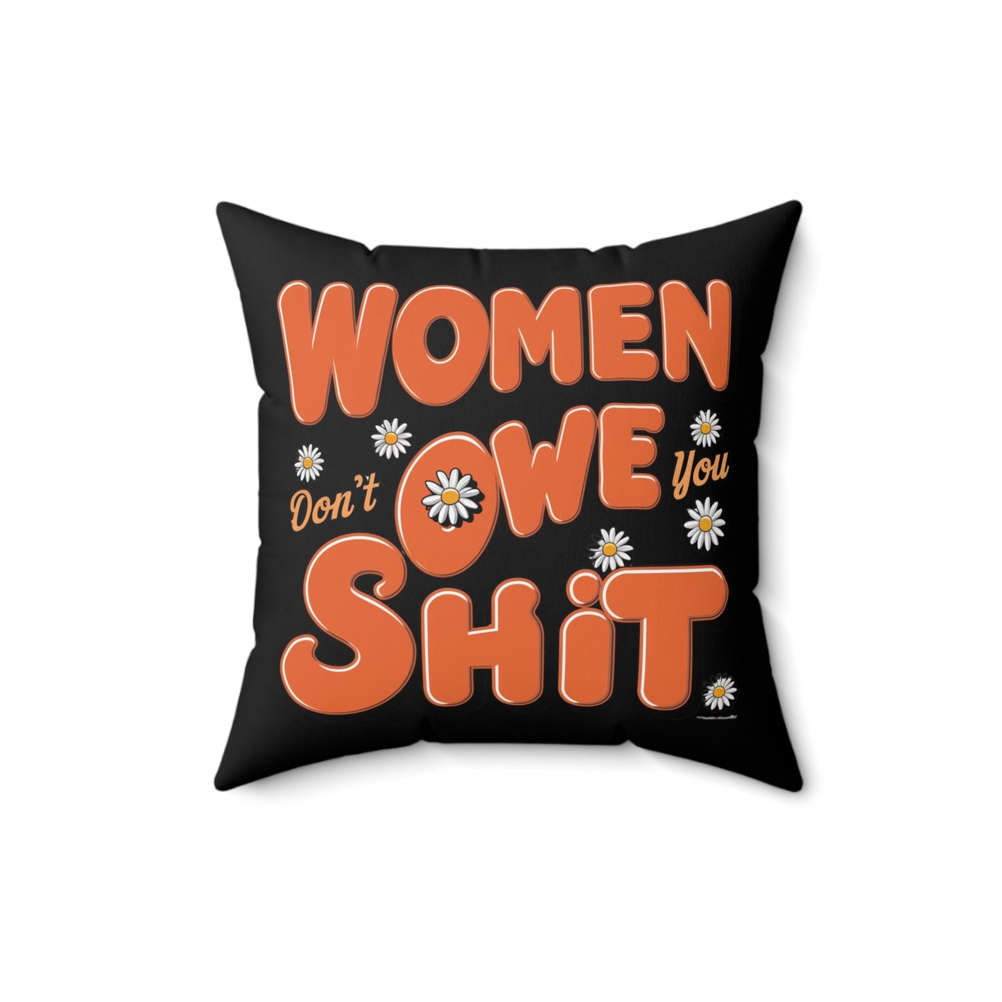 Women Spun Polyester Square Pillow