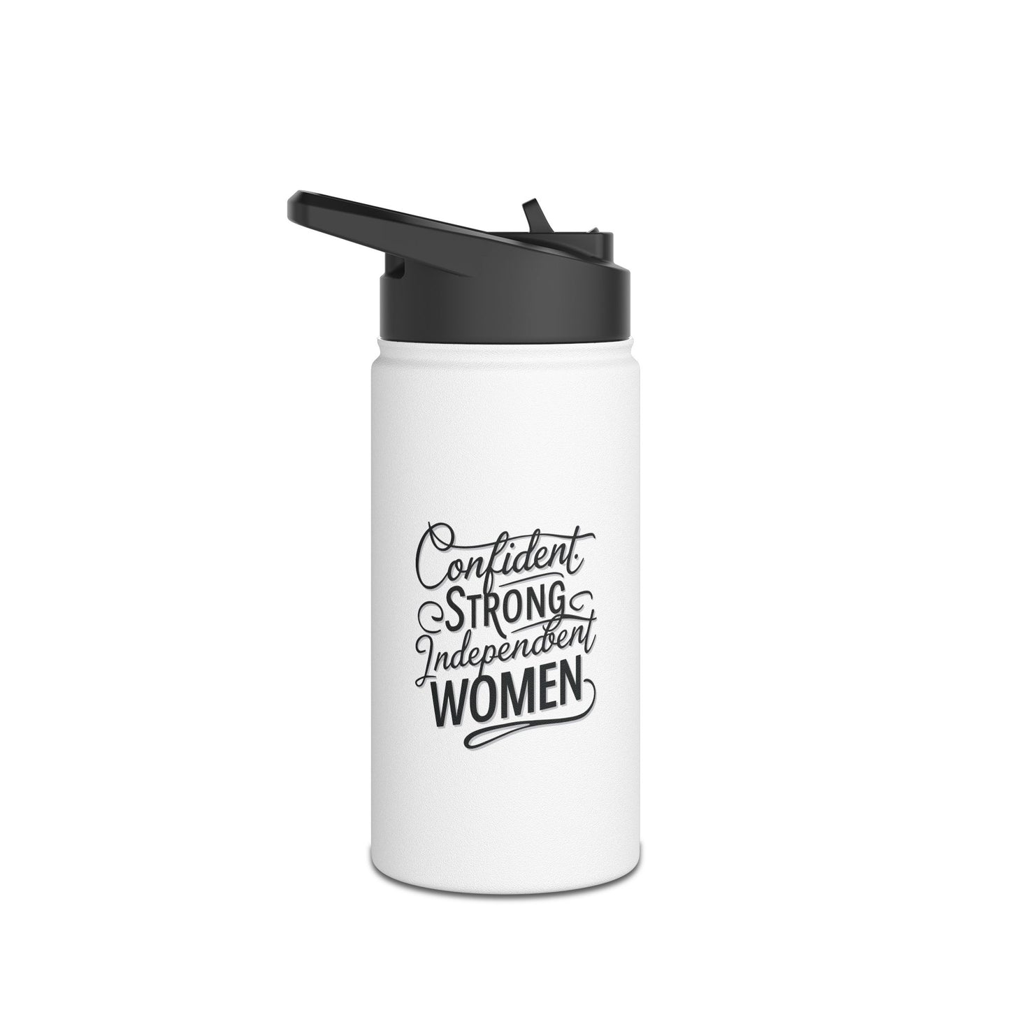 Confident Stainless Steel Water Bottle, Standard Lid
