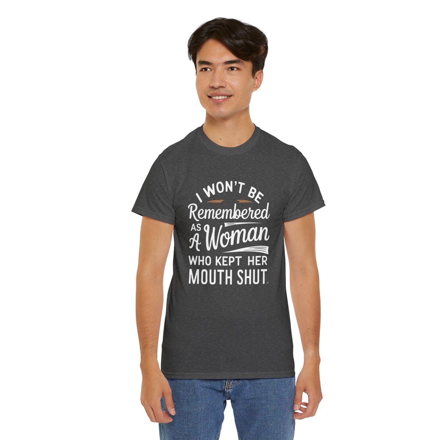 I WON'T Be Printed  T Shirt with Hearts