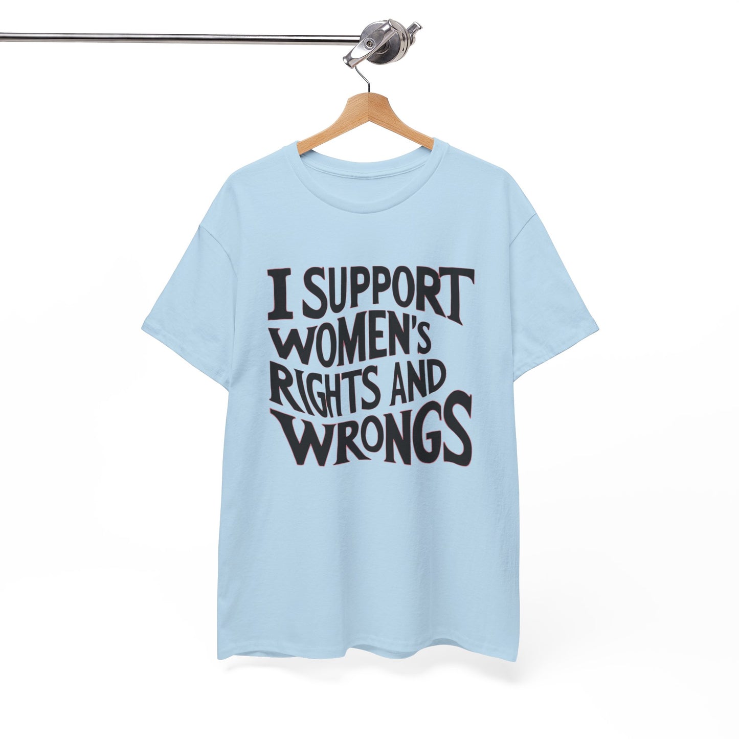 I Support Printed T Shirt with Hearts