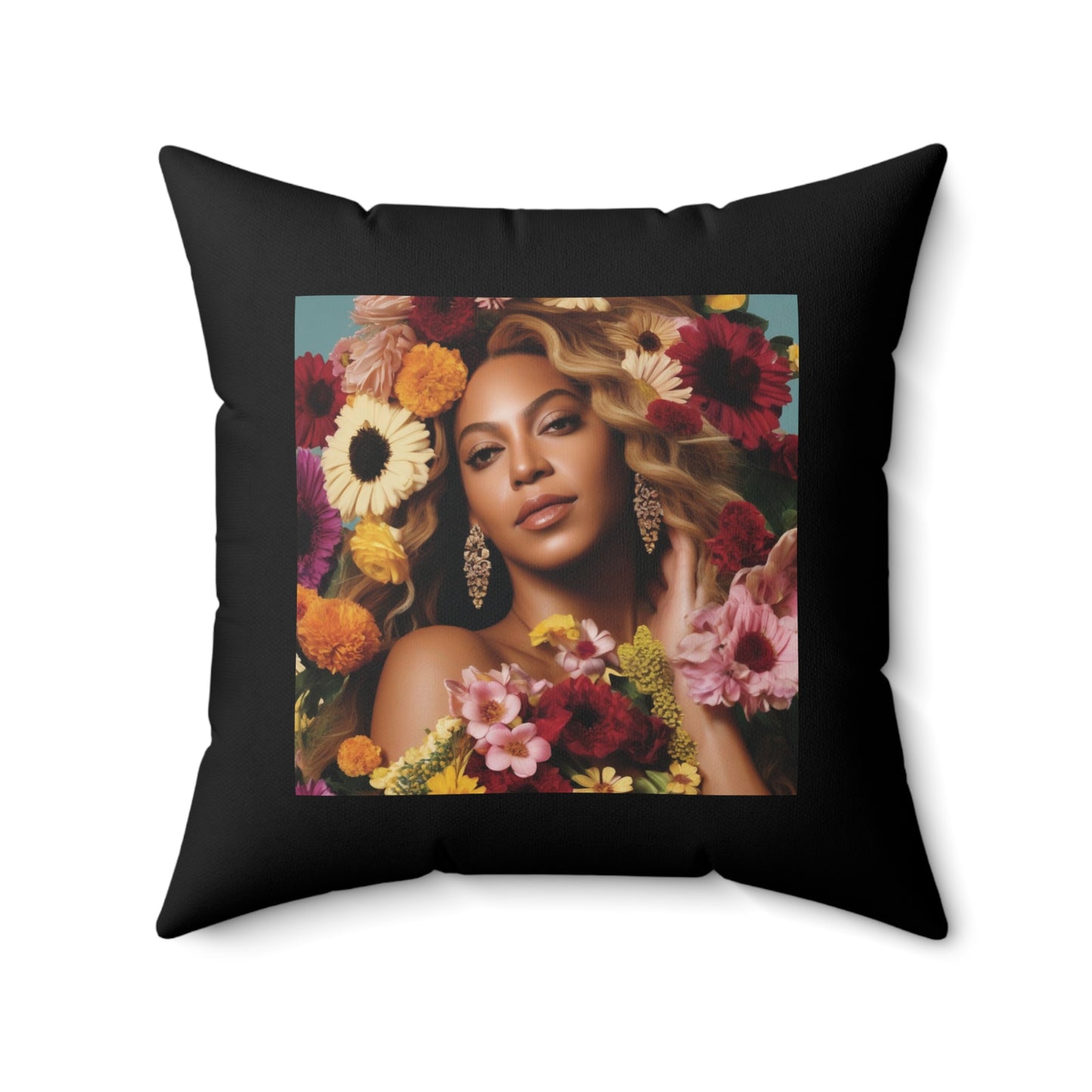 Women Spun Polyester Square Pillow