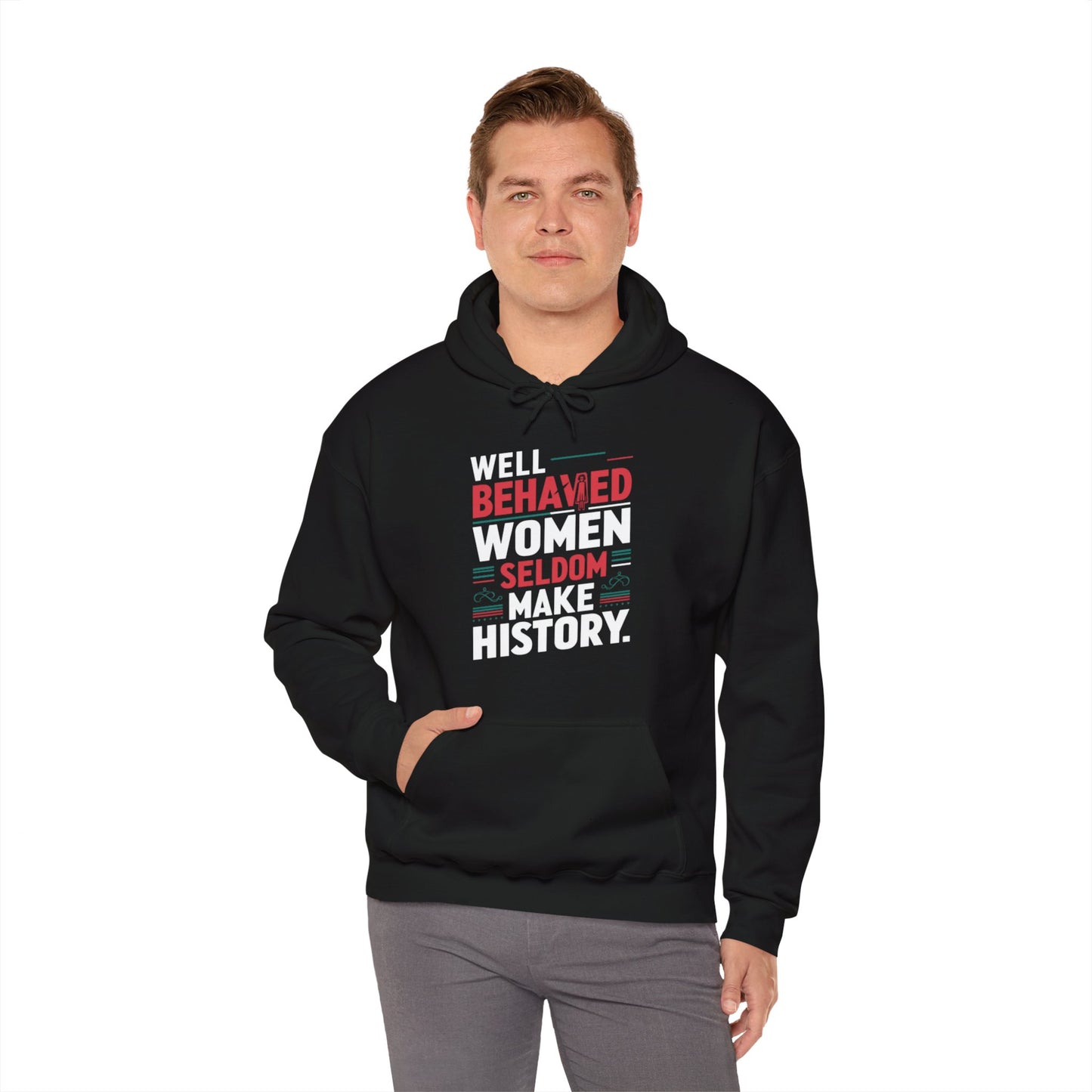 Well Behaved Printed Unisex Heavy Blend™ Hooded Sweatshirt
