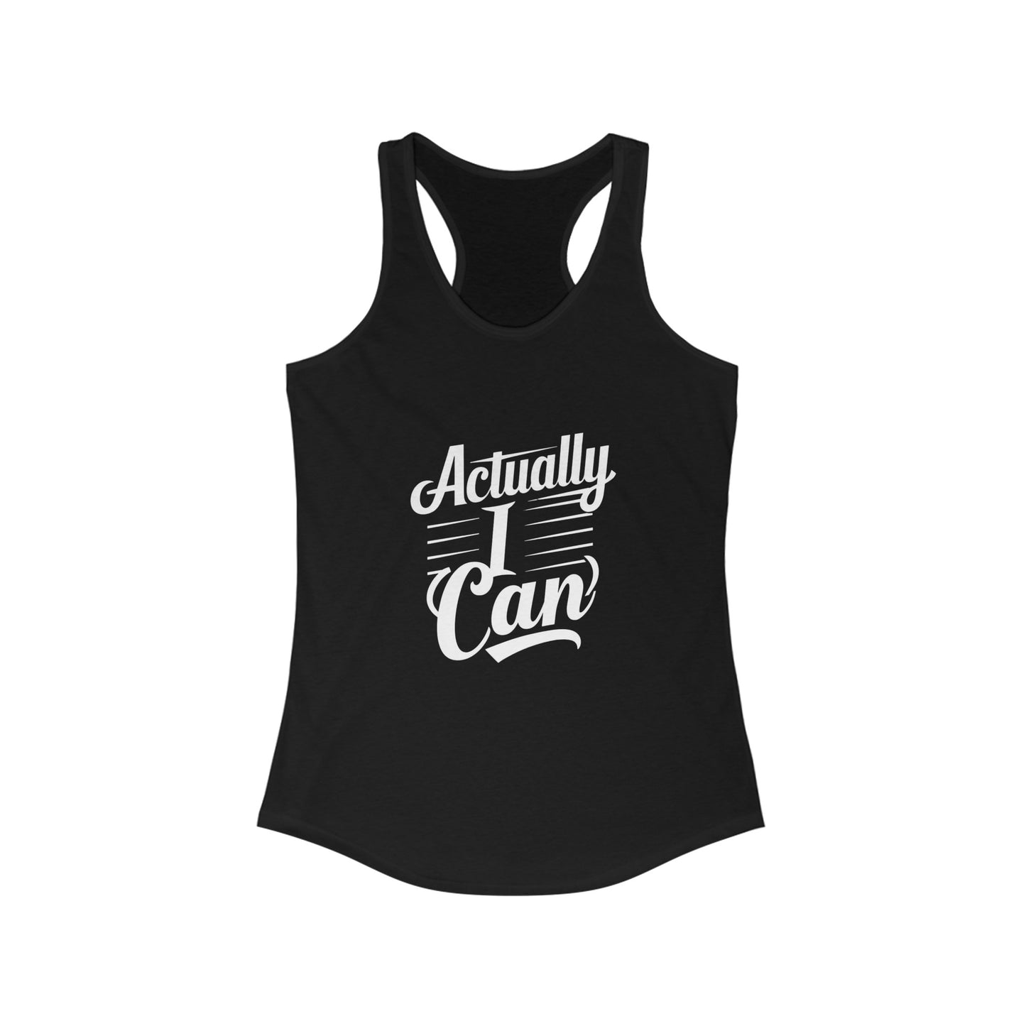 Actually I Can Women's Ideal Racerback Tank