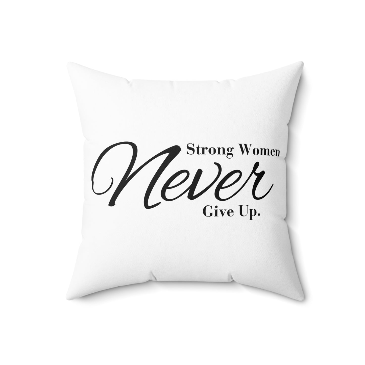 Strong Women Spun Polyester Square Pillow