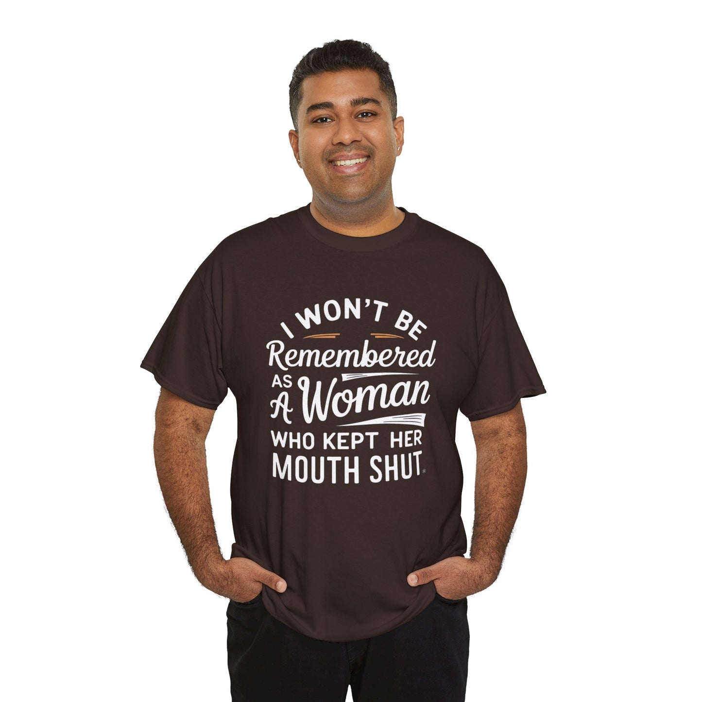 I WON'T Be Printed  T Shirt with Hearts