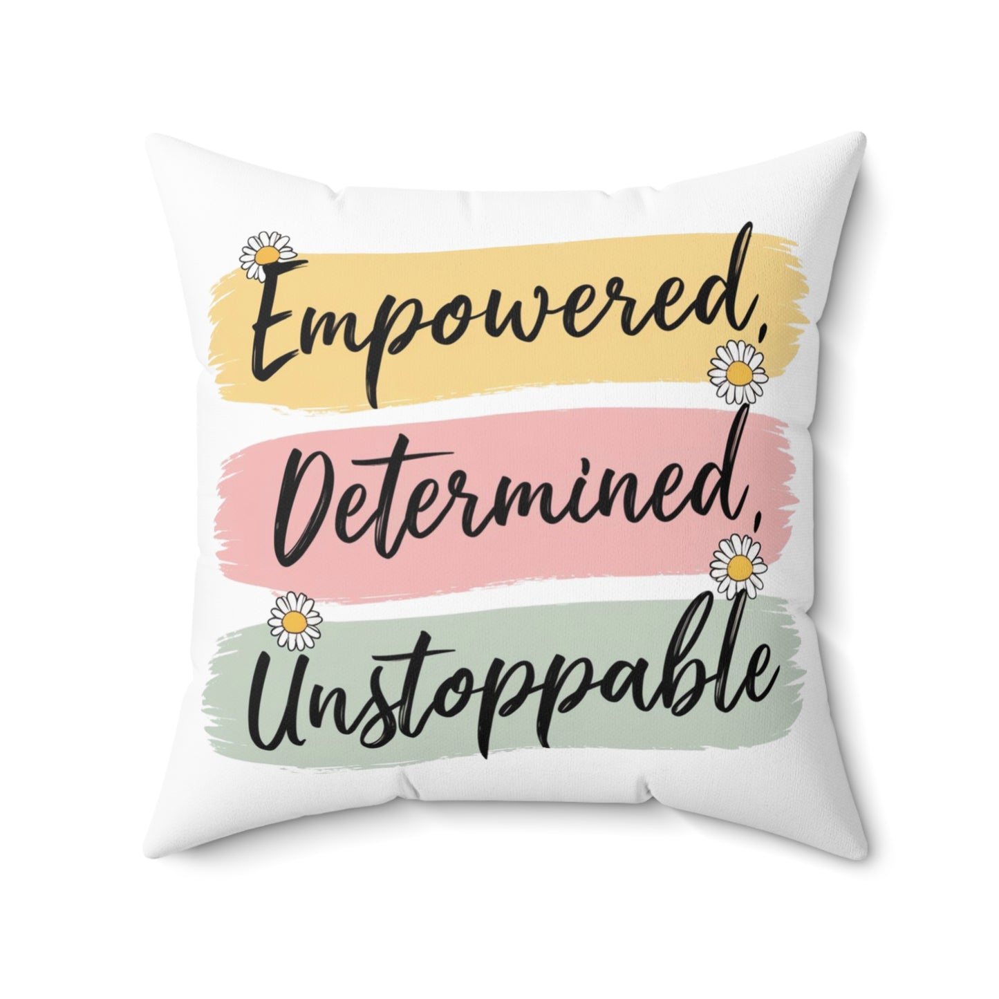 Empowered Spun Polyester Square Pillow
