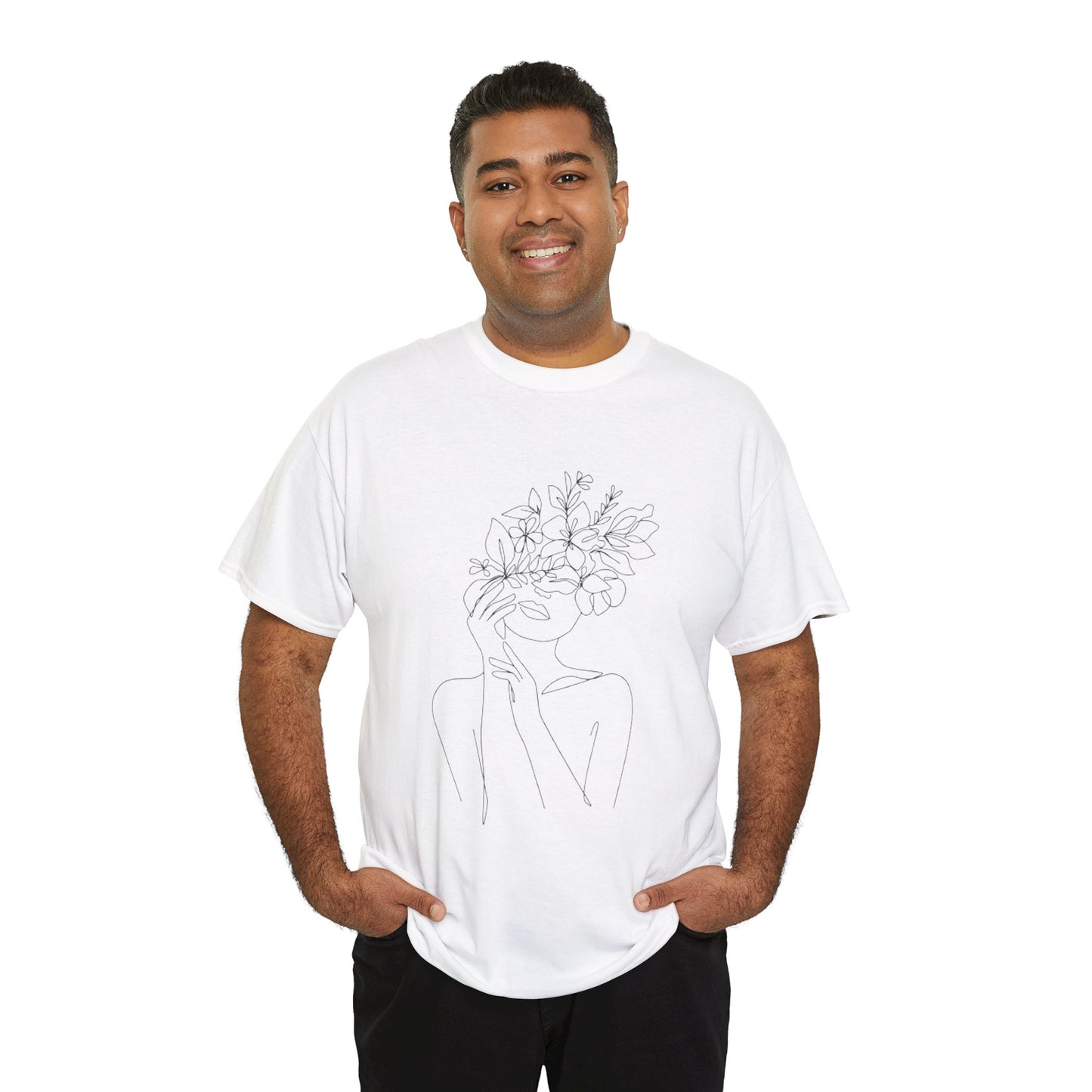 Women Artwork T Shirt with Hearts