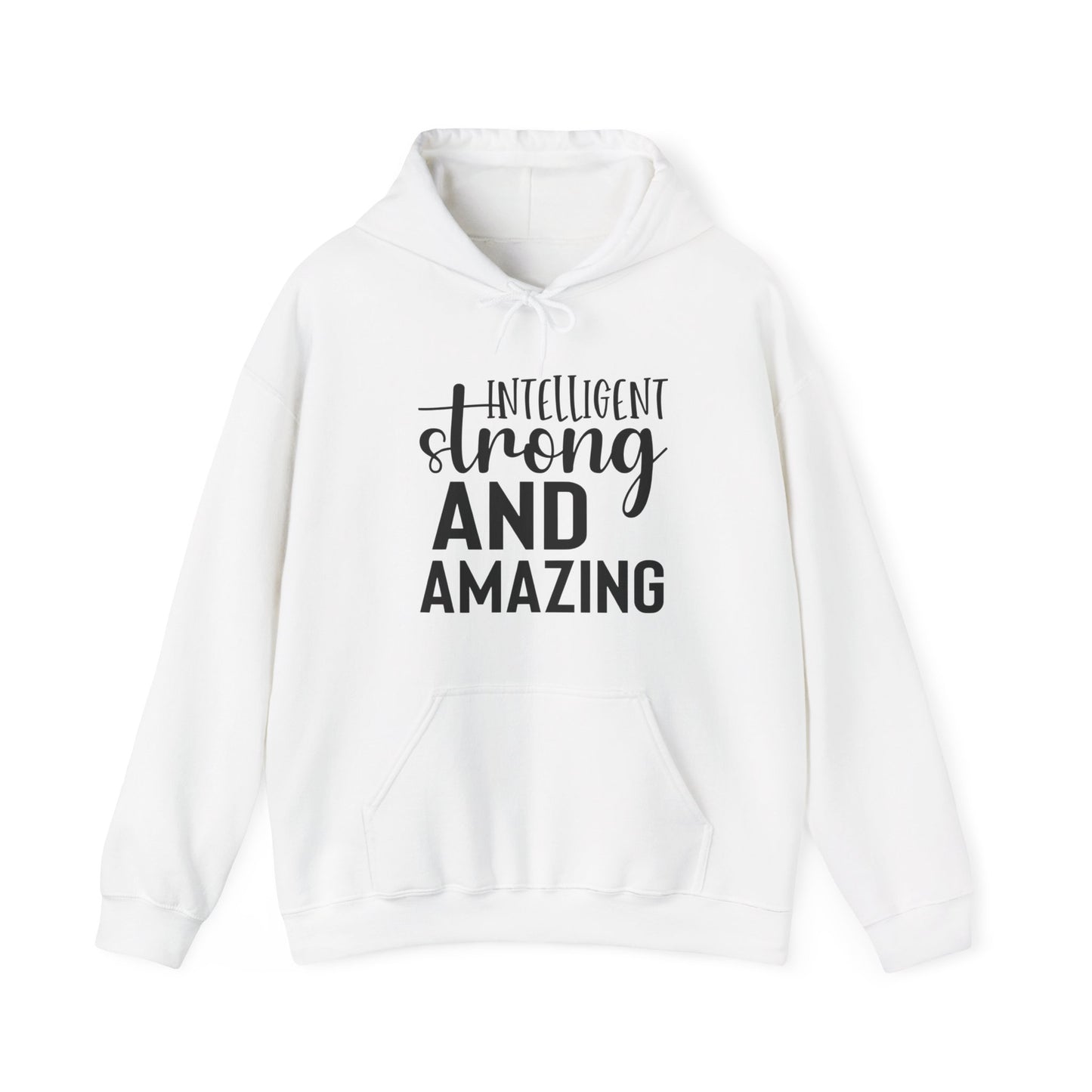 Intelligent Strong And Amazing Unisex Heavy Blend™ Hooded Sweatshirt