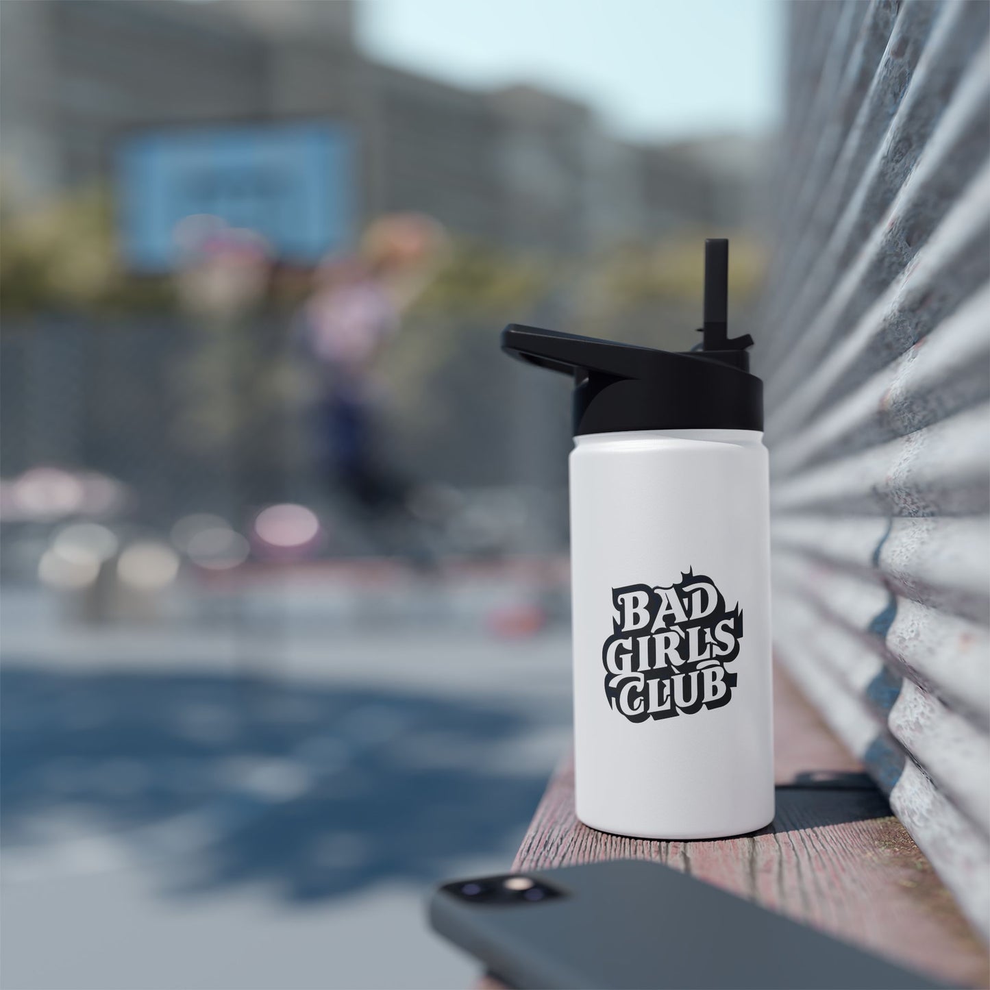 Bad Girls Stainless Steel Water Bottle, Standard Lid