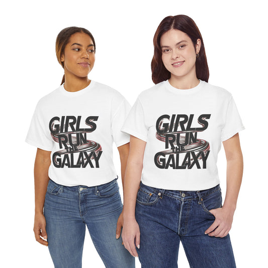 Girl Run The Galaxy T Shirt with Hearts