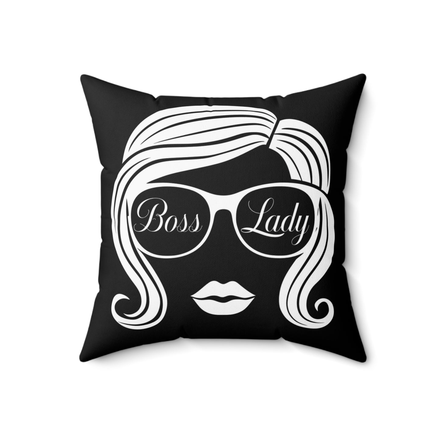 Boss Lady Spun Polyester Square Pillow