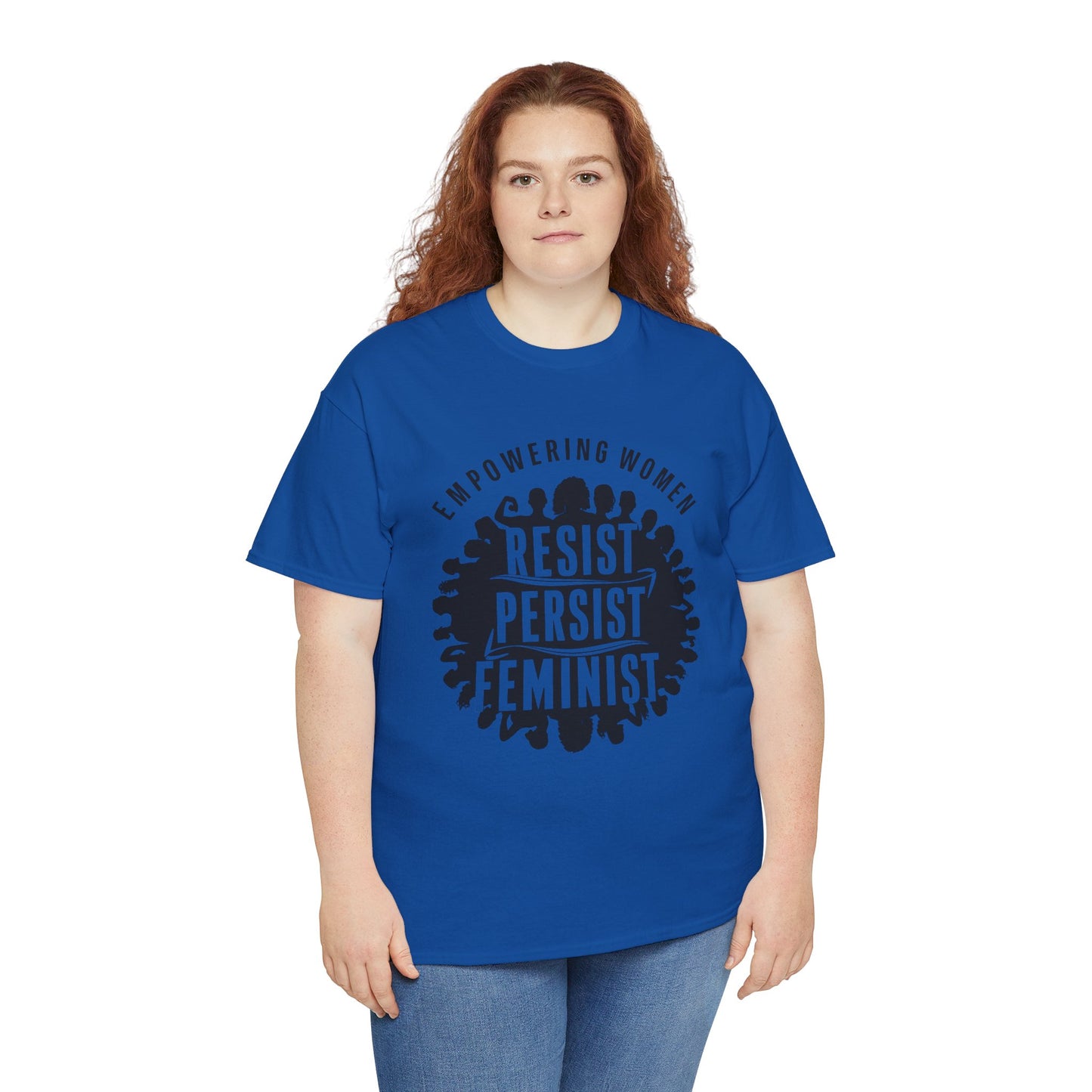 Empowering Women Printed T Shirt with Hearts