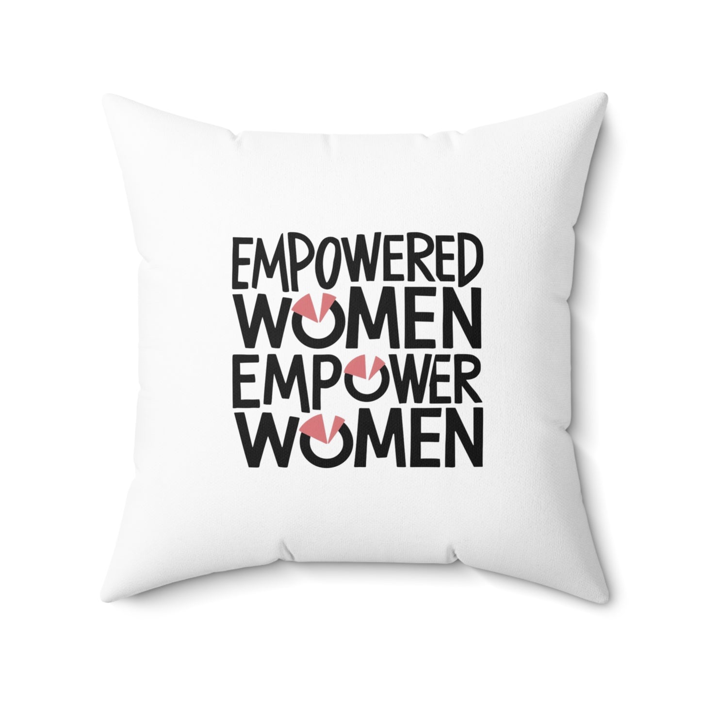 Empowered  Spun Polyester Square Pillow