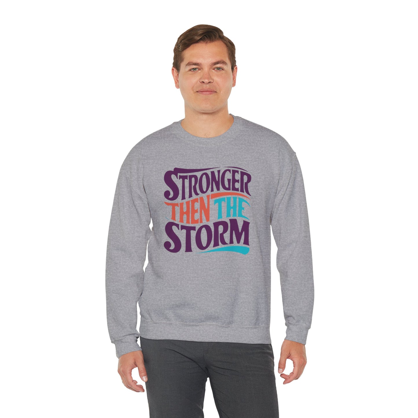 Stronger Then The Storm Unisex Heavy Blend™ Crewneck Sweatshirt