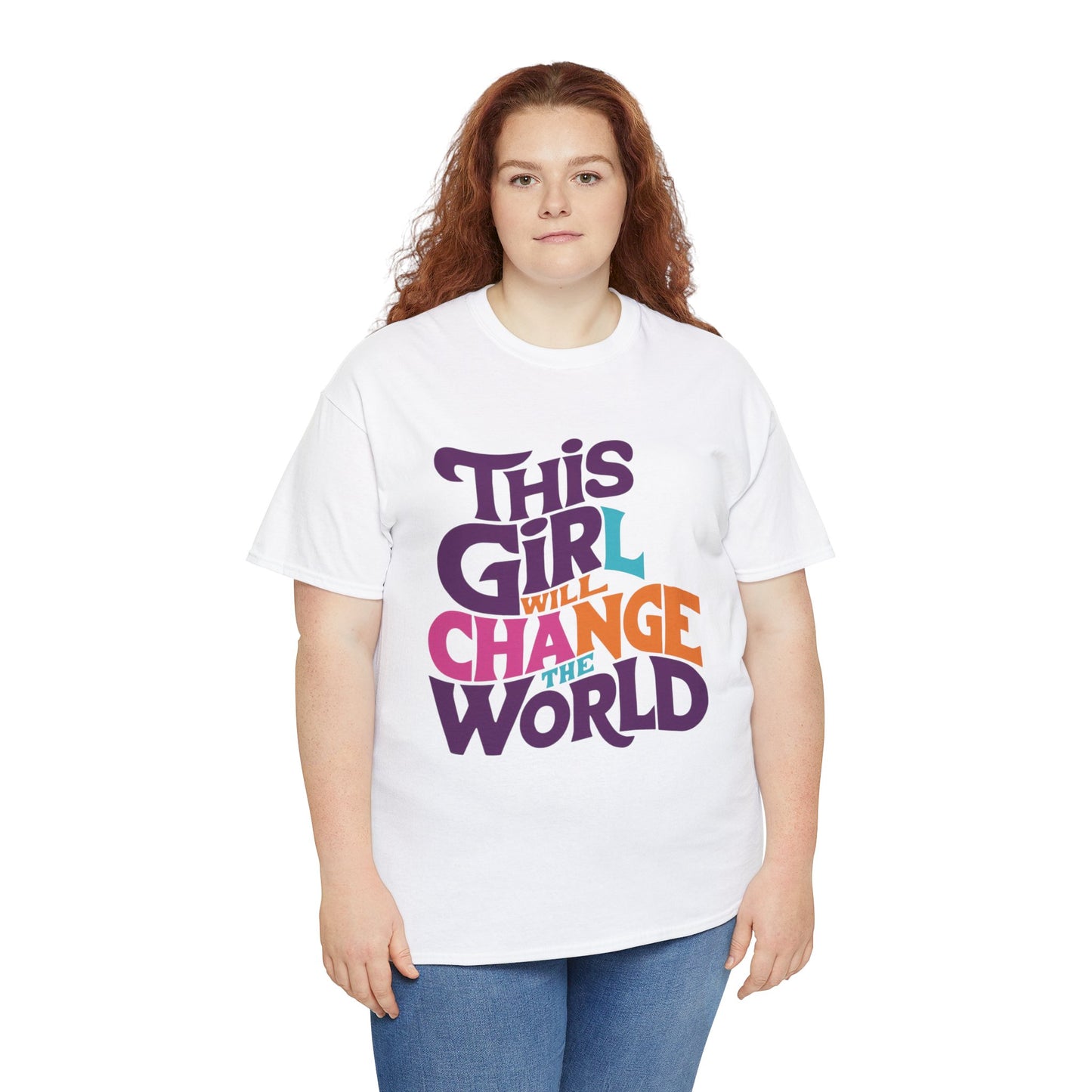 This Girl Printed  T Shirt with Hearts