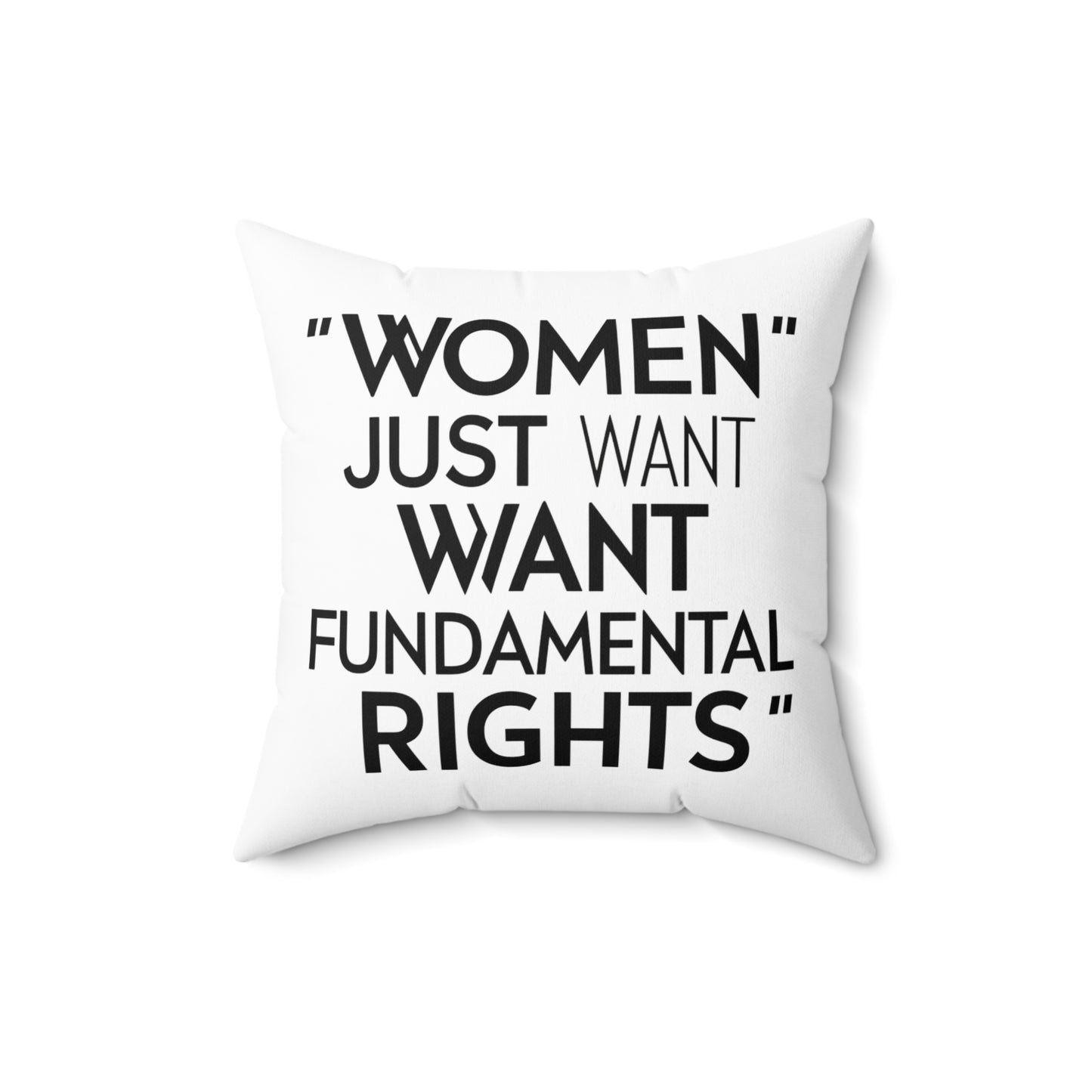 Women Spun Polyester Square Pillow