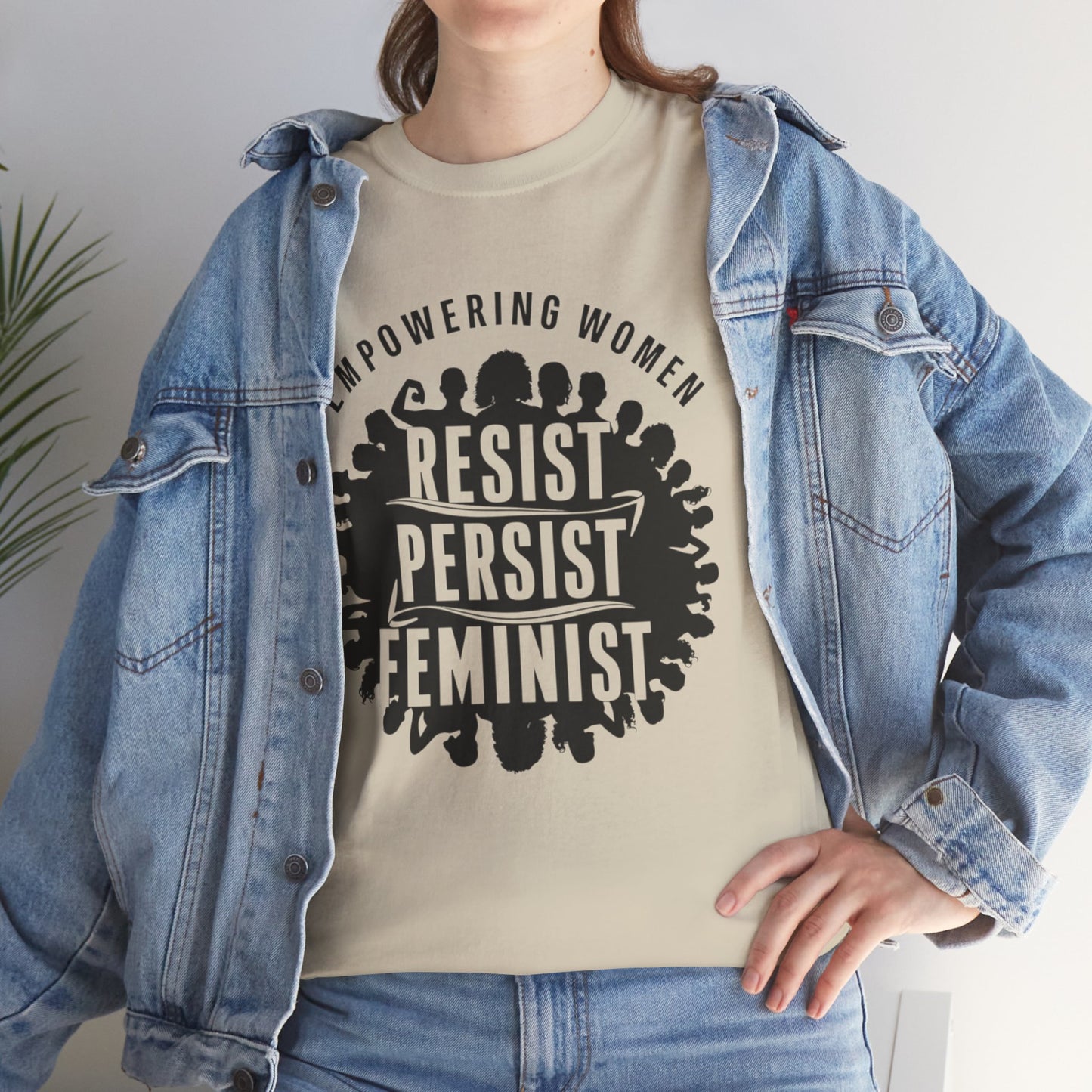 Empowering Women Printed T Shirt with Hearts