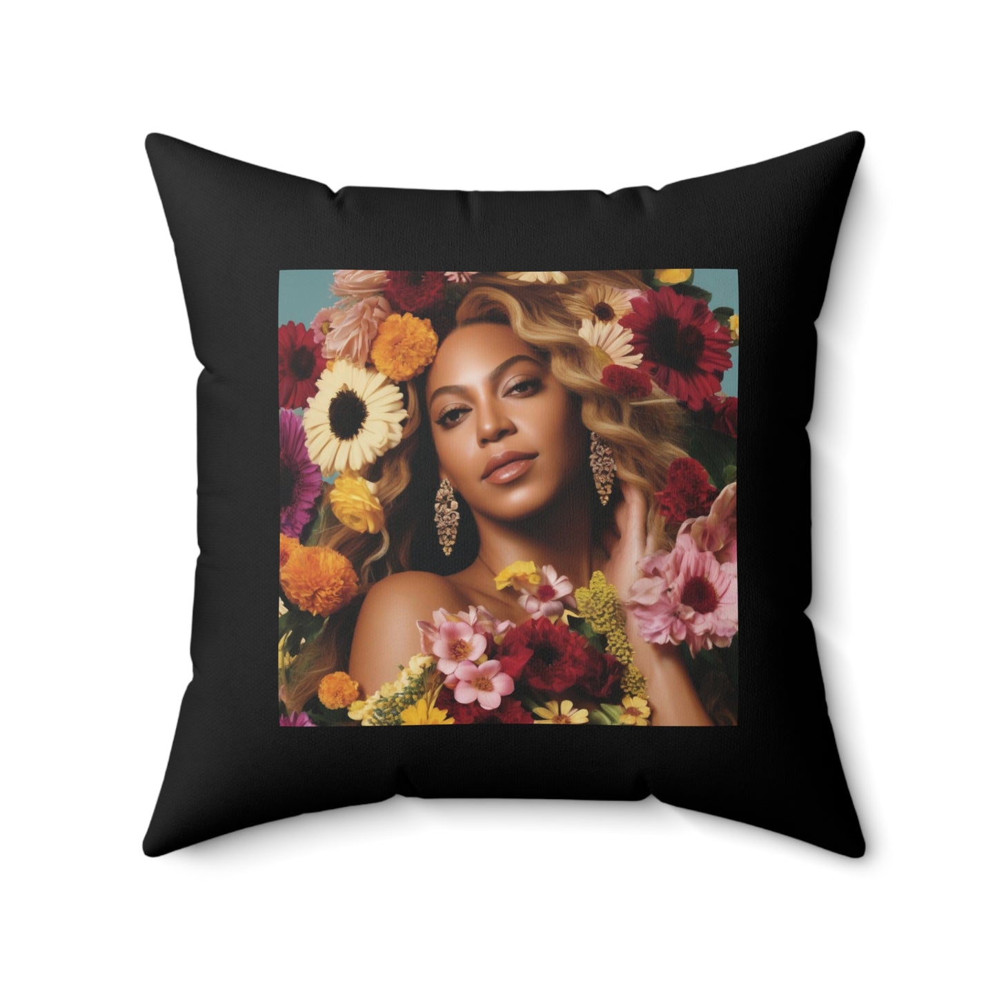 Women Spun Polyester Square Pillow