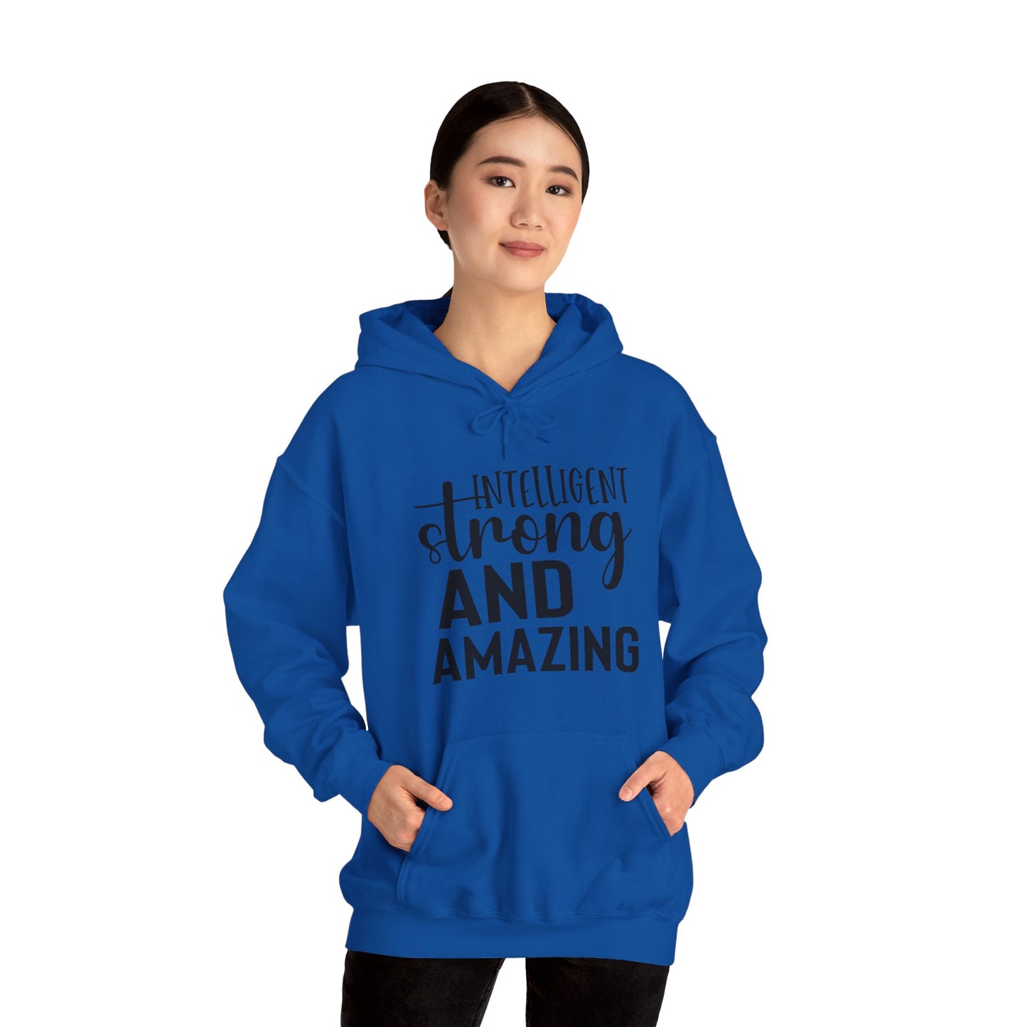 Intelligent Strong And Amazing Unisex Heavy Blend™ Hooded Sweatshirt