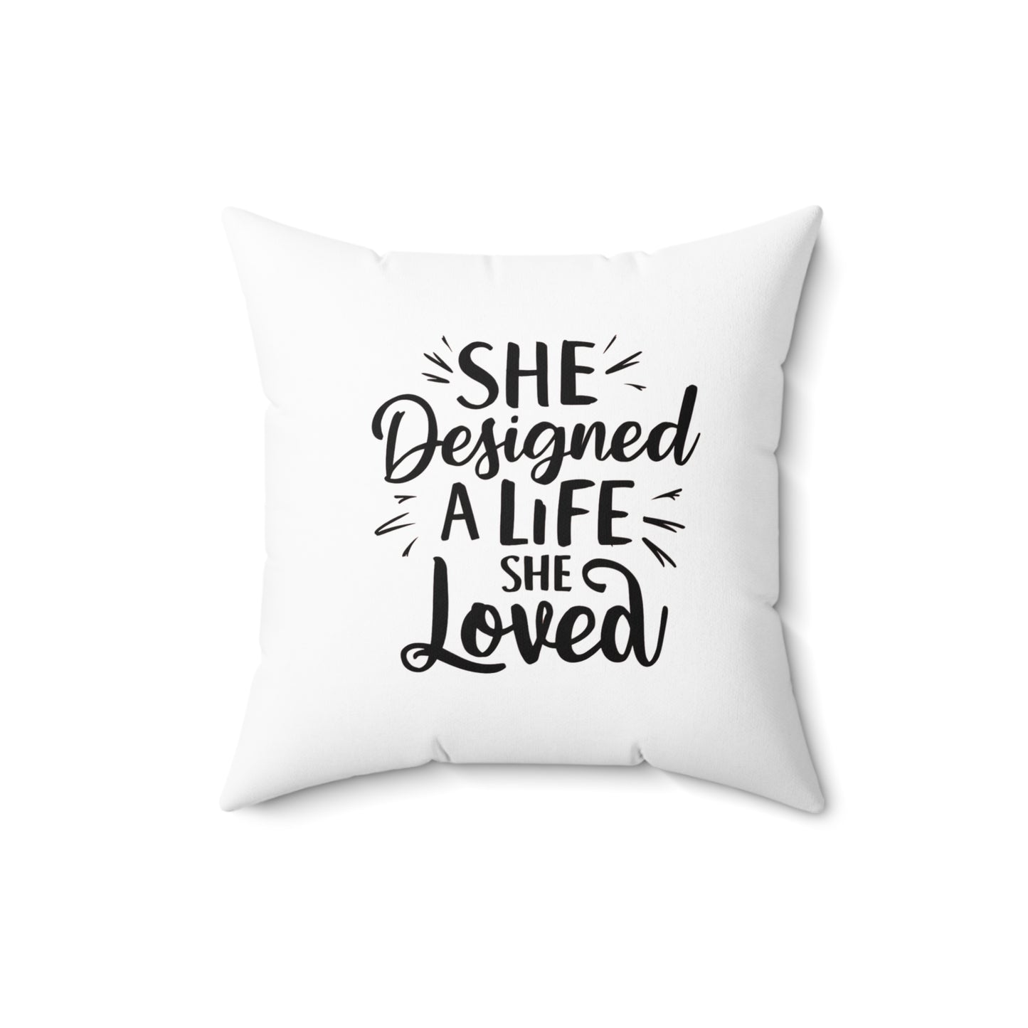 She designed  Spun Polyester Square Pillow