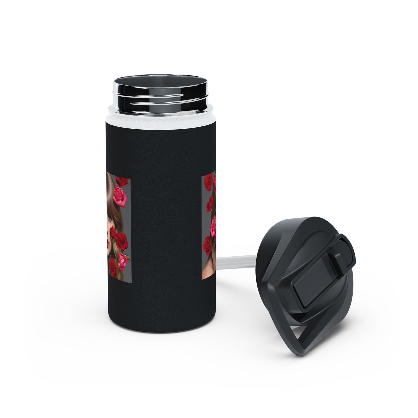 Women Stainless Steel Water Bottle, Standard Lid