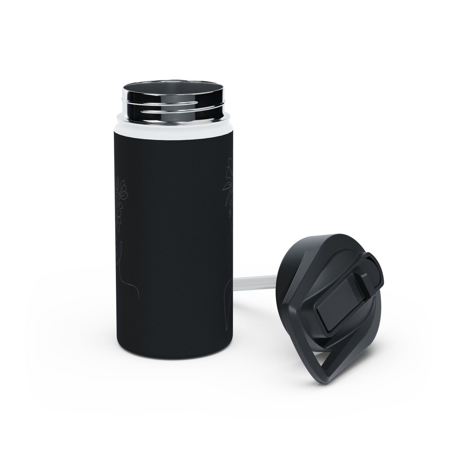 Women Stainless Steel Water Bottle, Standard Lid