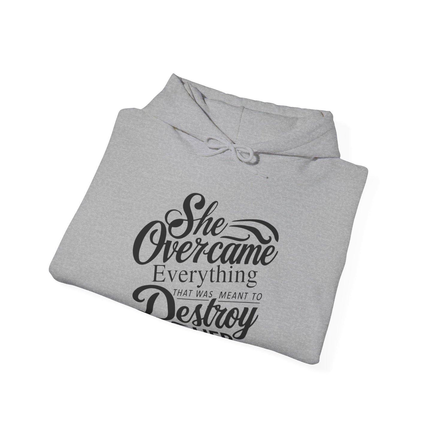 She Overcame Unisex Heavy Blend™ Hooded Sweatshirt