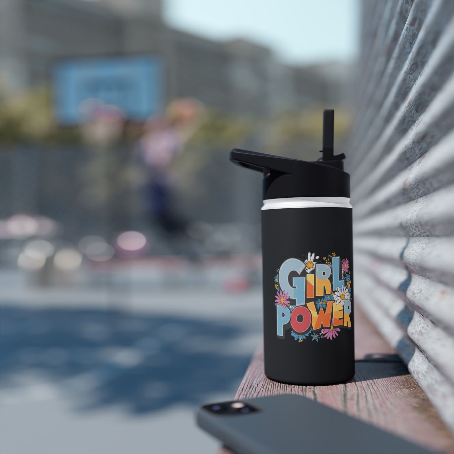 Copy of Girl Power Stainless Steel Water Bottle, Standard Lid