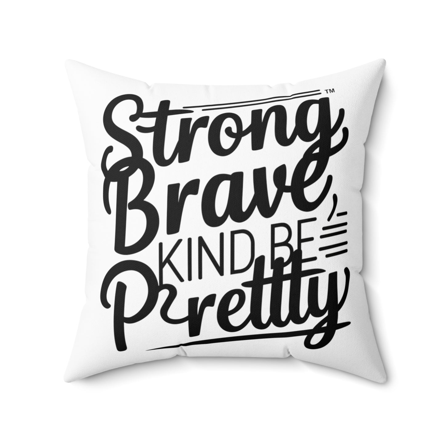 Strong Spun Polyester Square Pillow