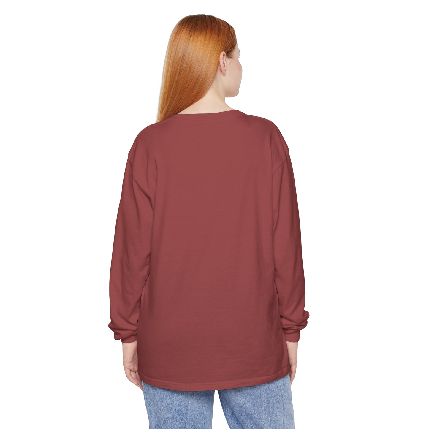 Be You Women Garment-dyed Long Sleeve T-Shirt