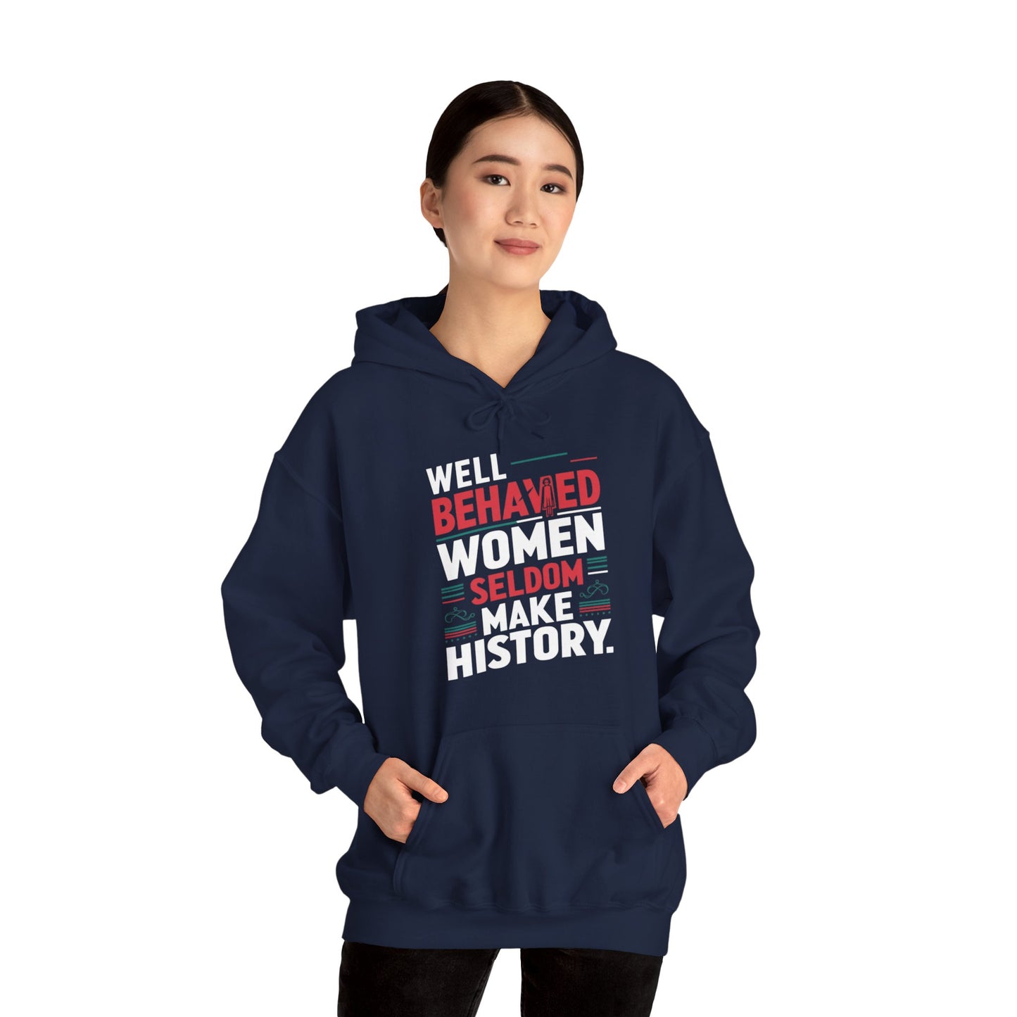 Well Behaved Printed Unisex Heavy Blend™ Hooded Sweatshirt