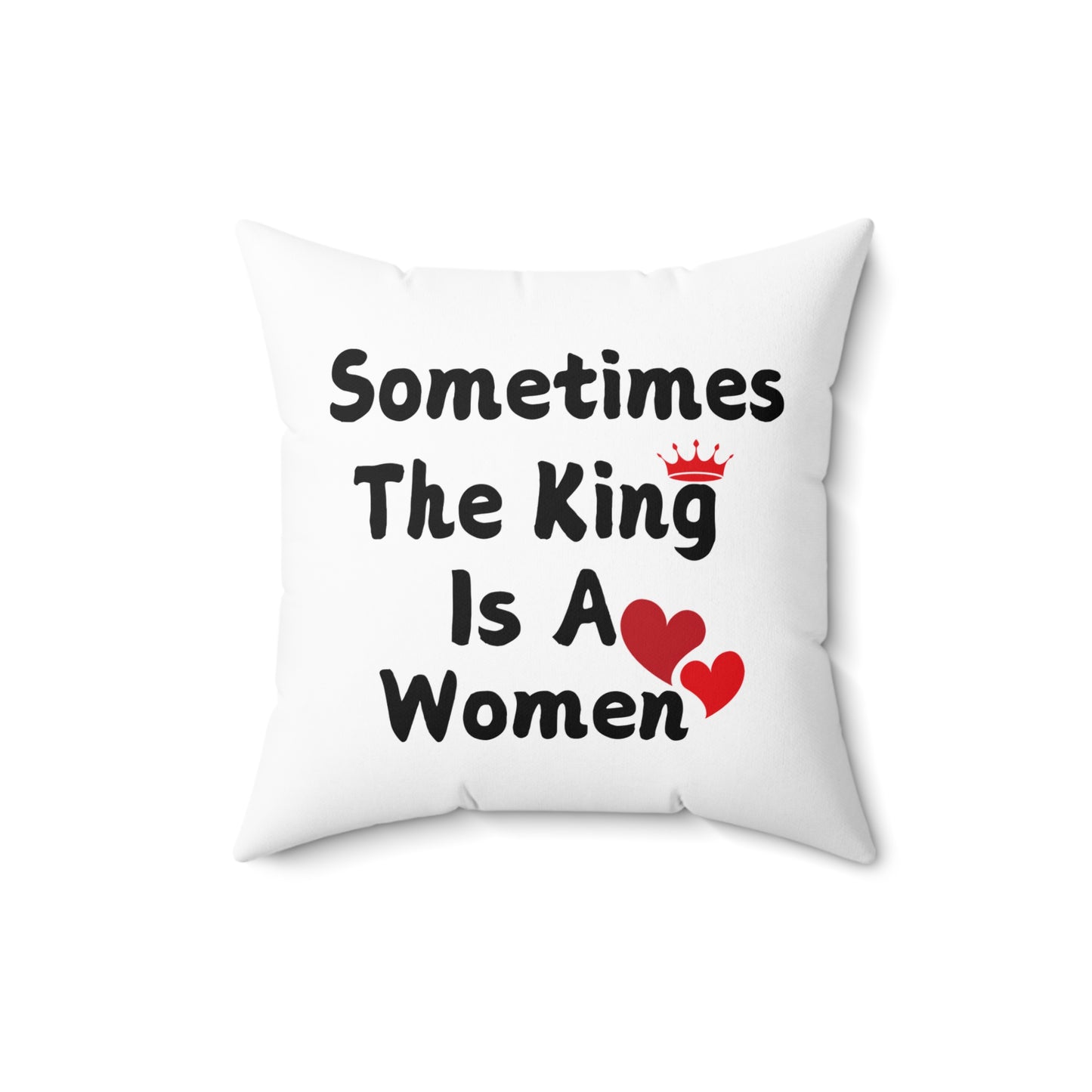Sometimes Spun Polyester Square Pillow