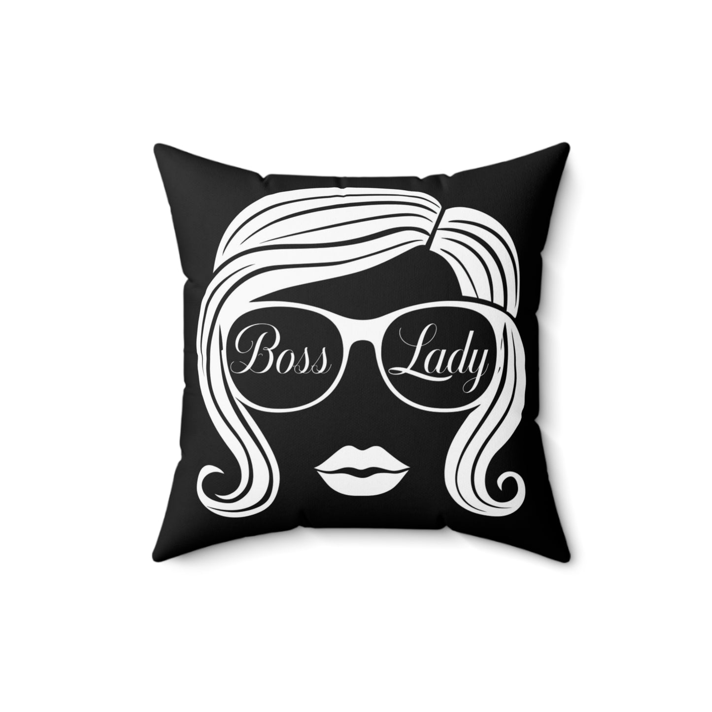Boss Lady Spun Polyester Square Pillow