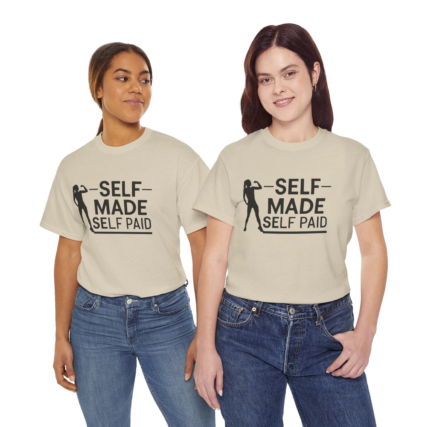 Self Made Printed T Shirt with Hearts