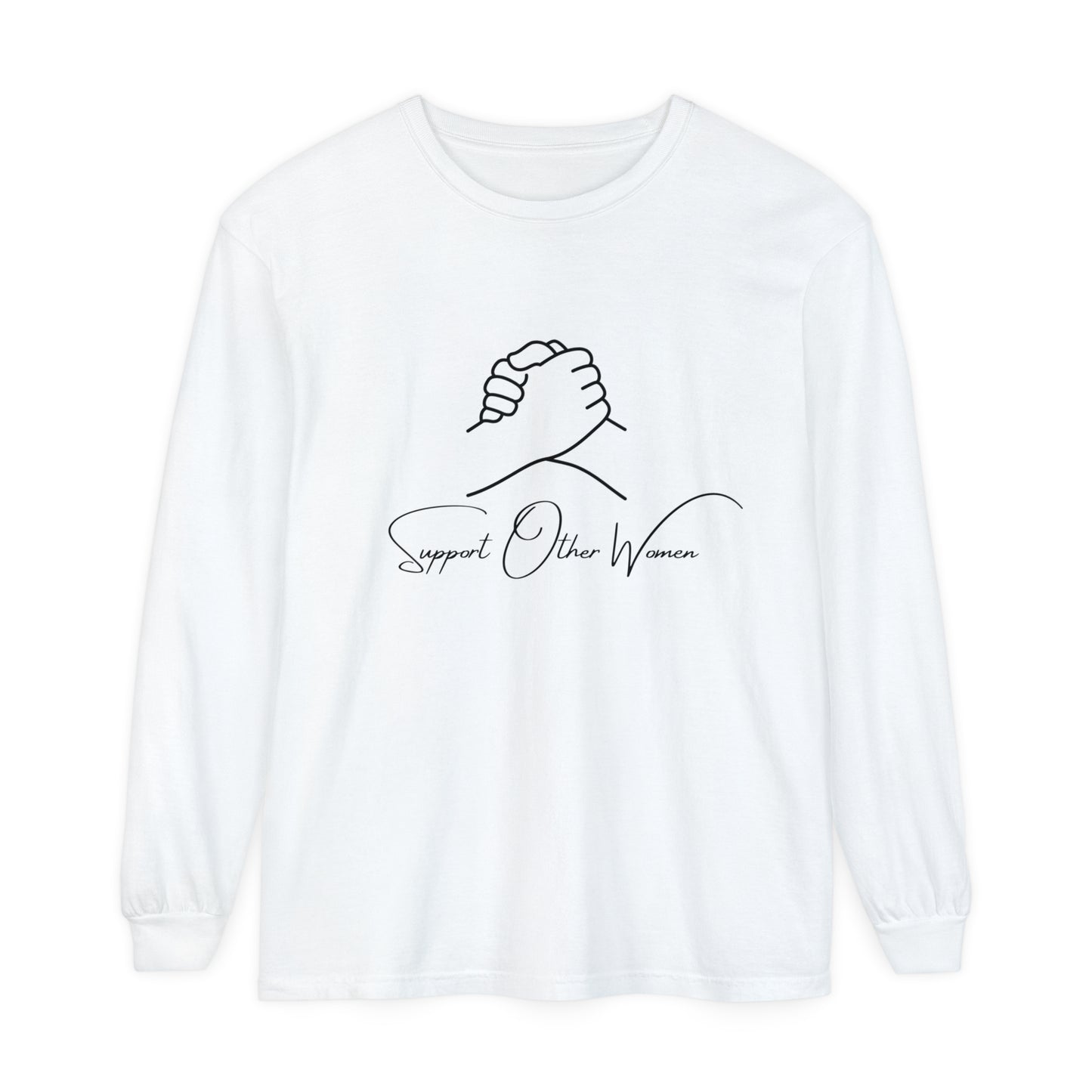 Support Other women Women Garment-dyed Long Sleeve T-Shirt
