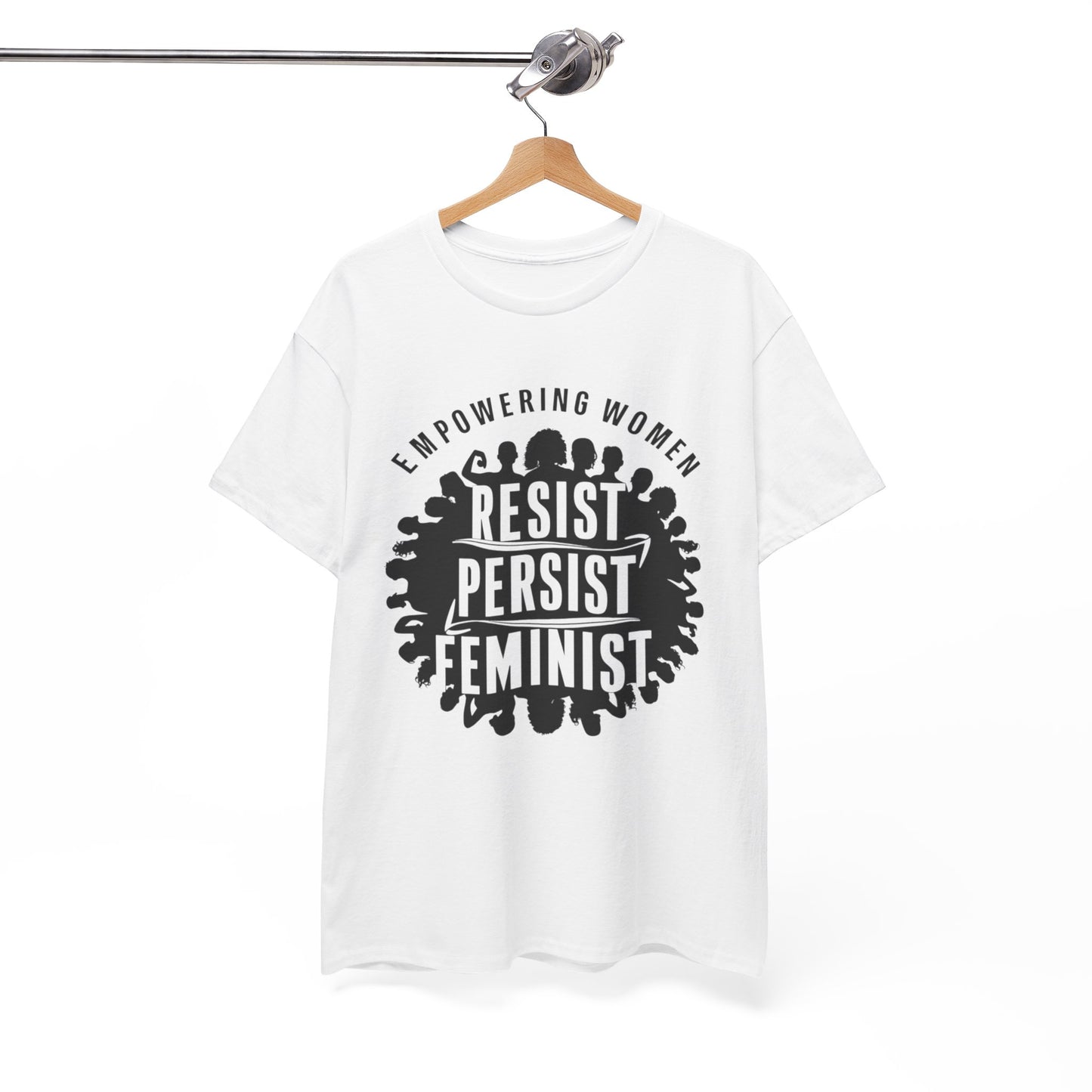 Empowering Women Printed T Shirt with Hearts