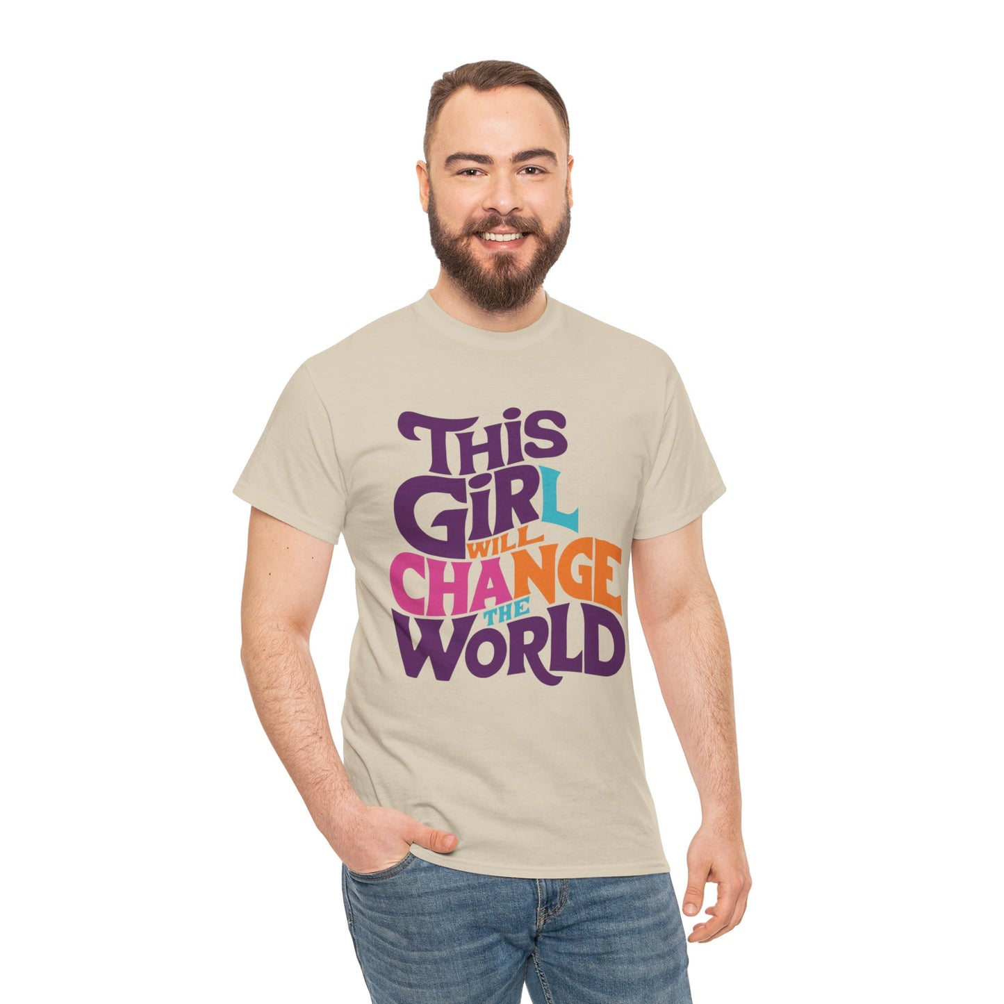 This Girl Printed  T Shirt with Hearts