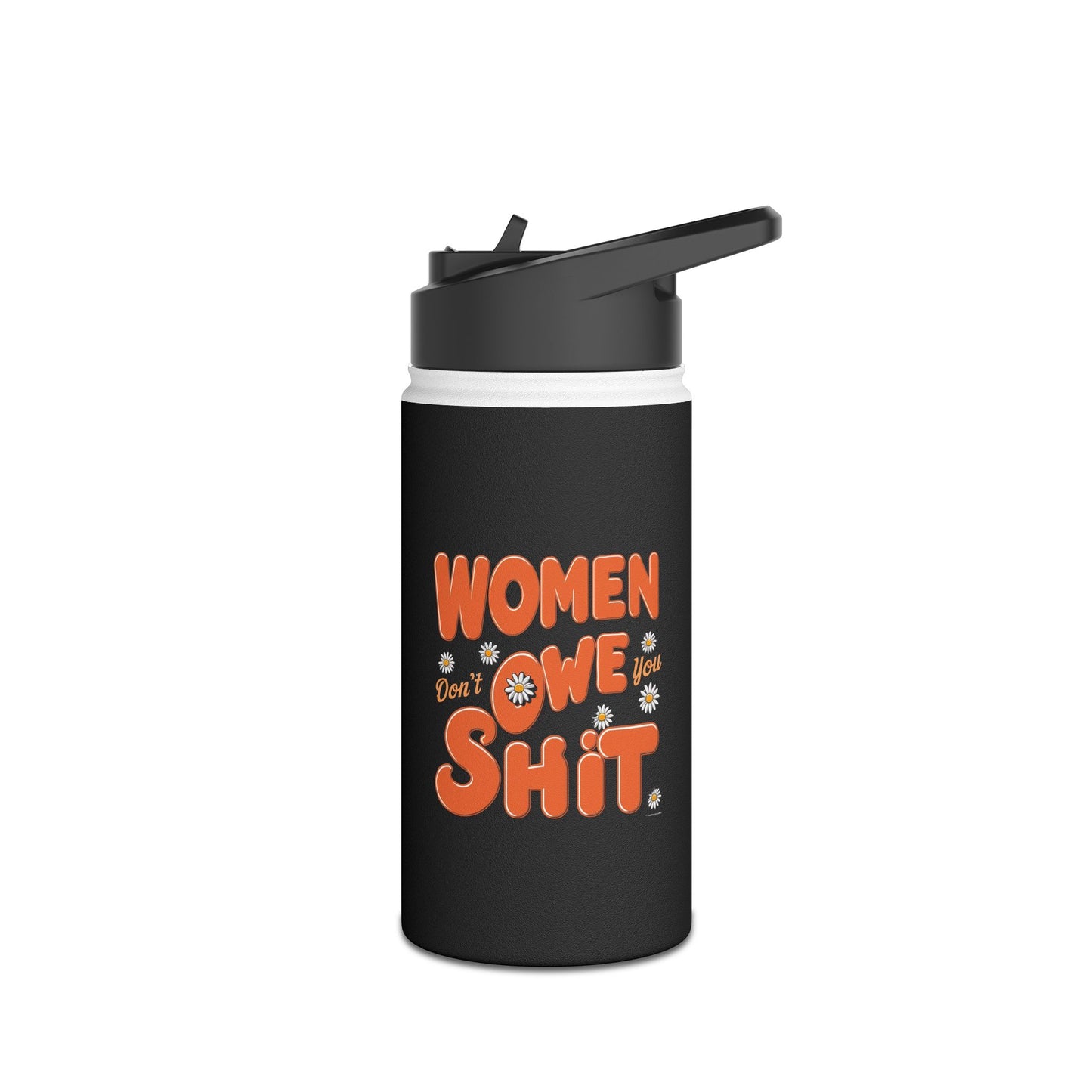 Women Stainless Steel Water Bottle, Standard Lid