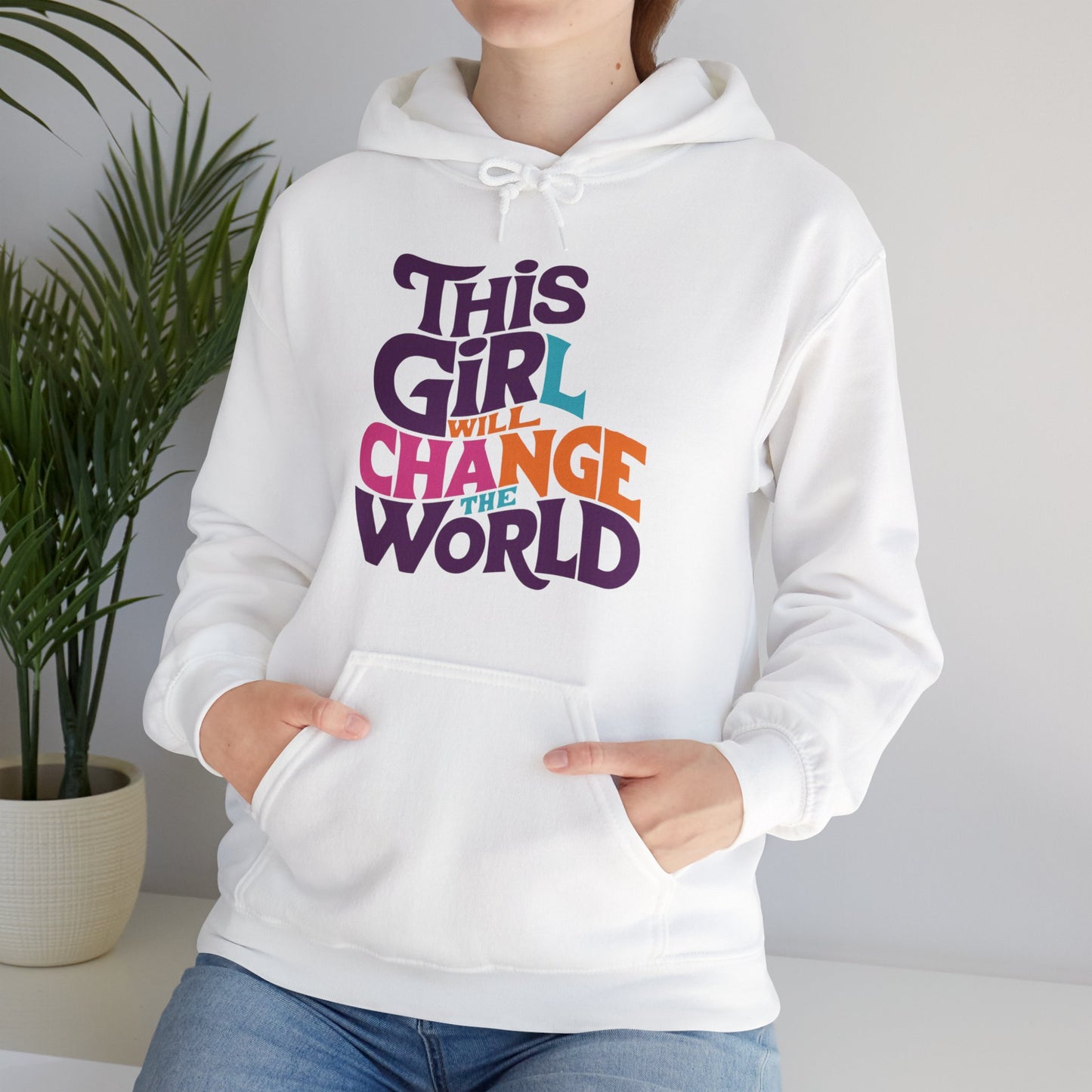 This Girl Will Change The World Unisex Heavy Blend™ Hooded Sweatshirt
