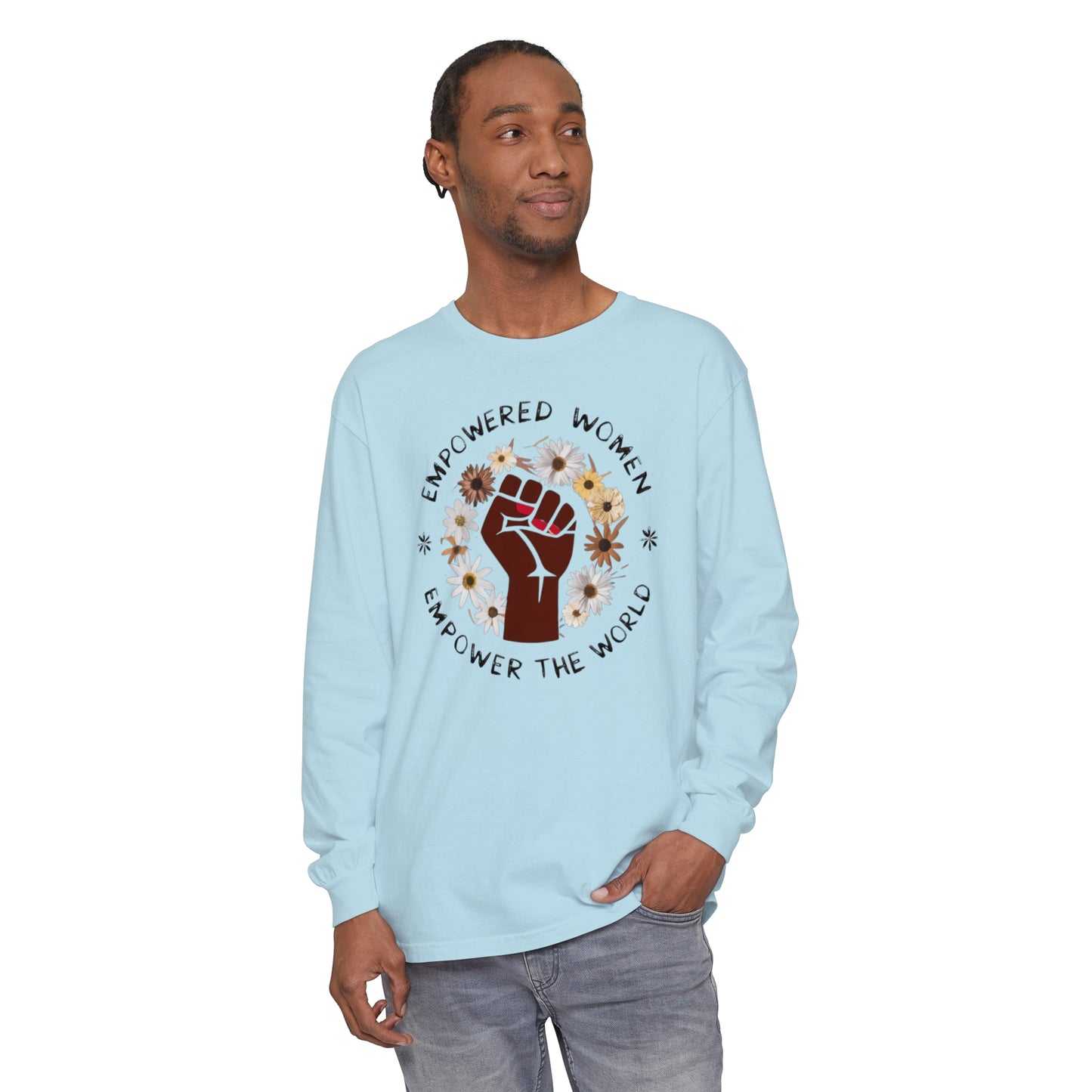 Empowered Women Women Garment-dyed Long Sleeve T-Shirt